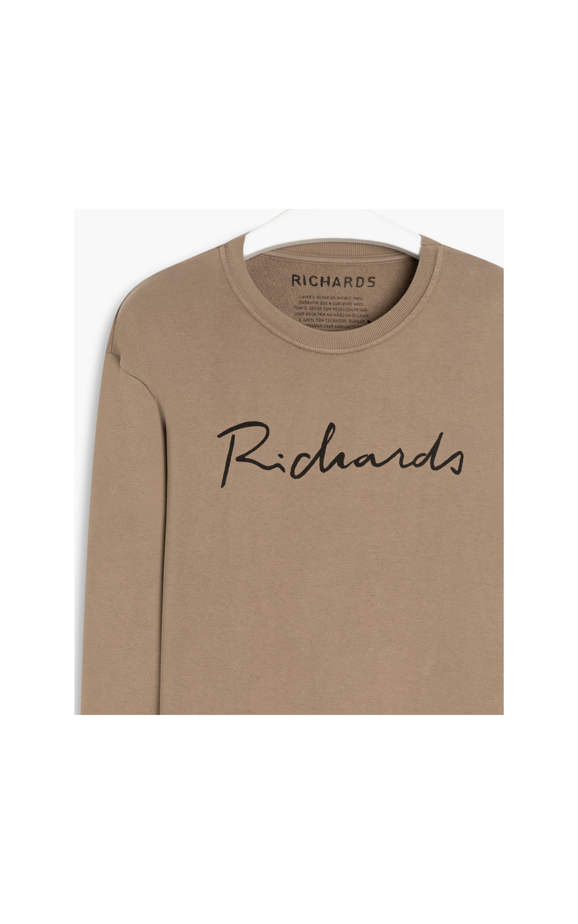 Blusão Ml Richards Manuscrito  Caramelo