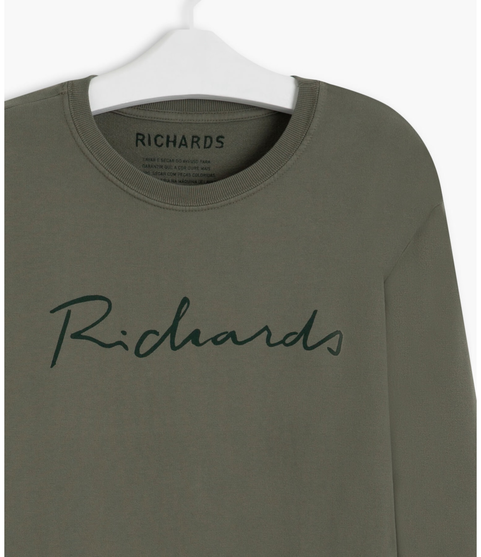 Blusão Ml Richards Manuscrito Verde Escuro