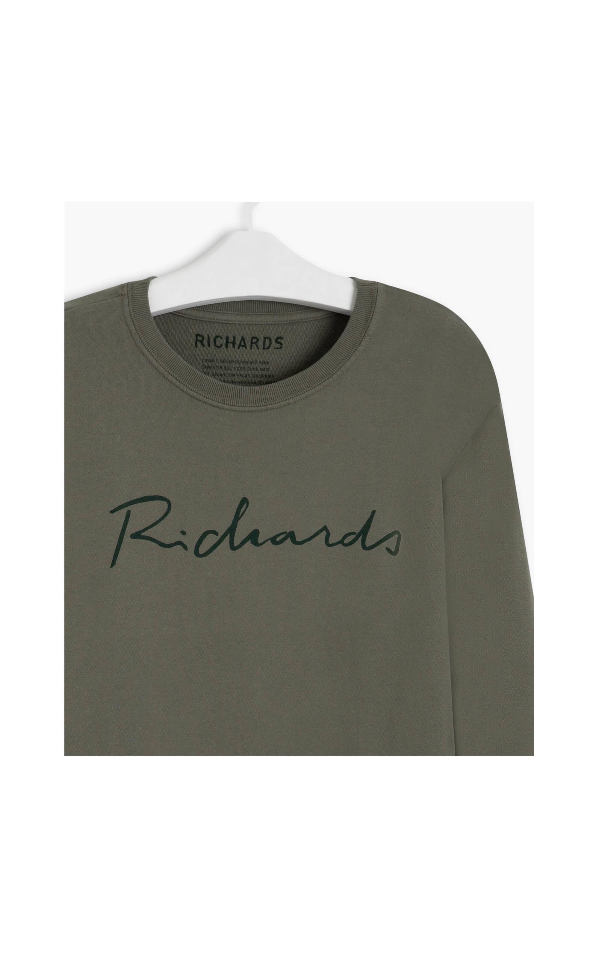 Blusão Ml Richards Manuscrito Verde Escuro