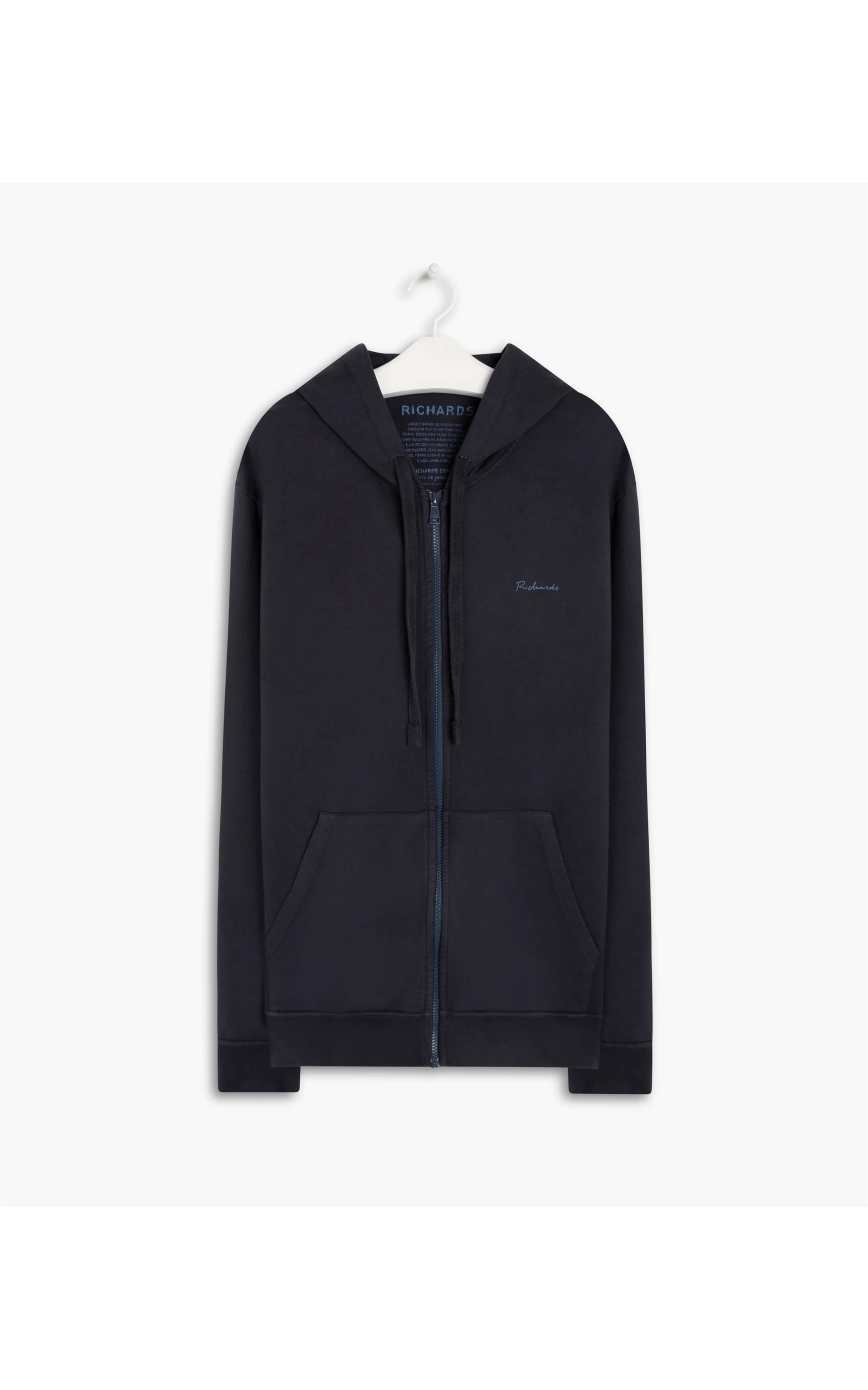 Blusão Moletom 2 Cabos Capuz Dark Navy