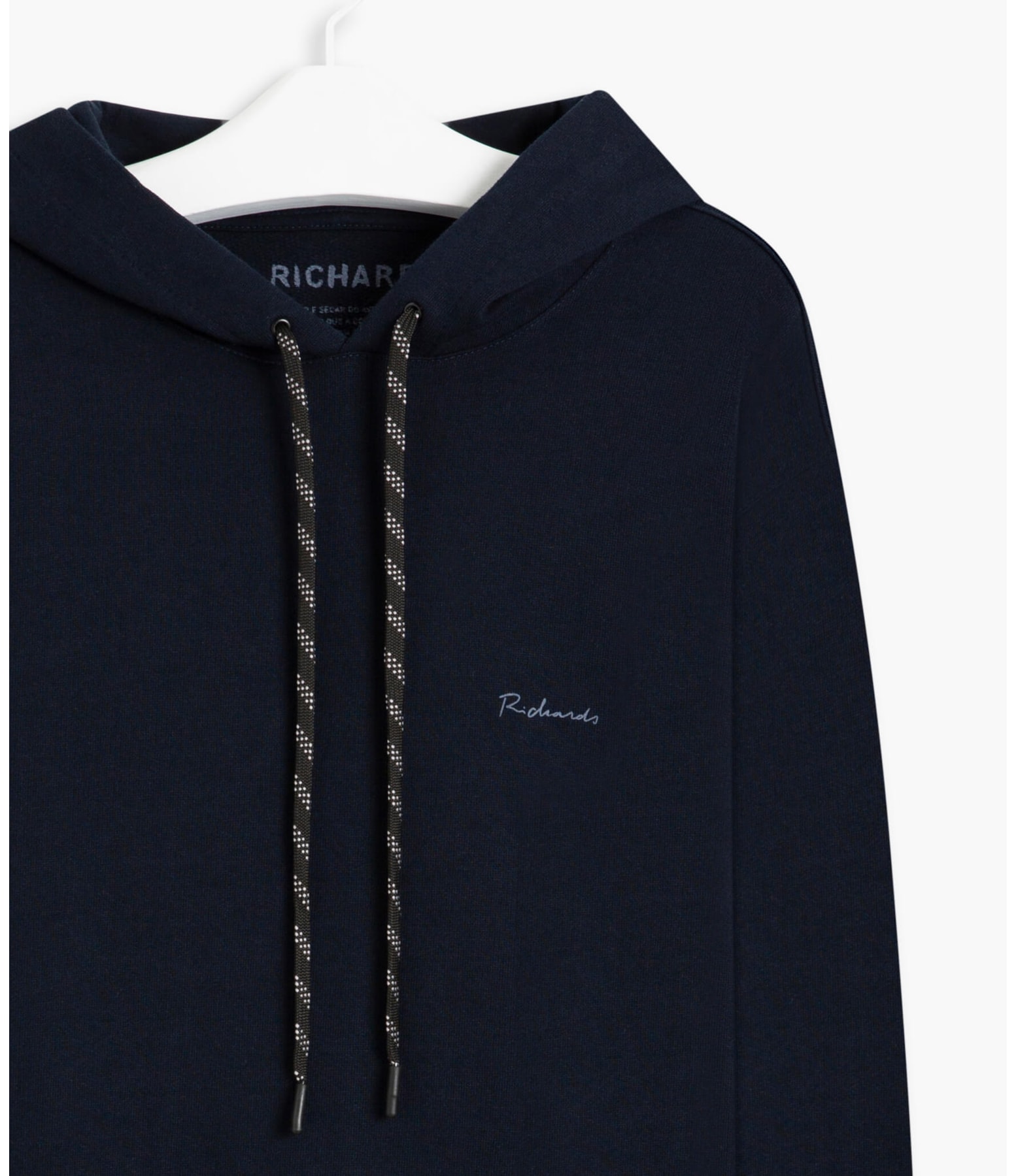 Blusão Moletom Com Capuz Rich Basic Ml Dark Navy