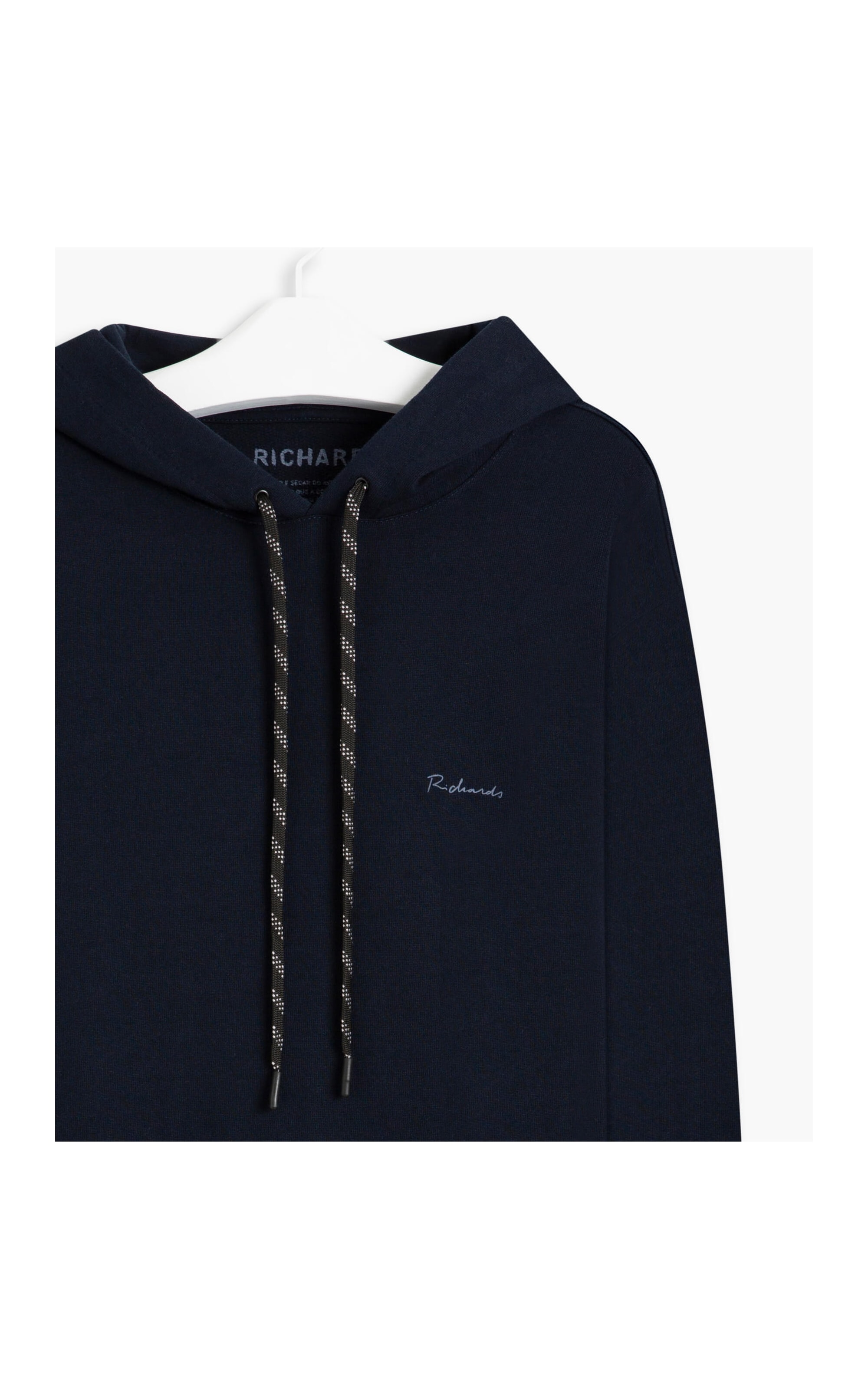 Blusão Moletom Com Capuz Rich Basic Ml Dark Navy
