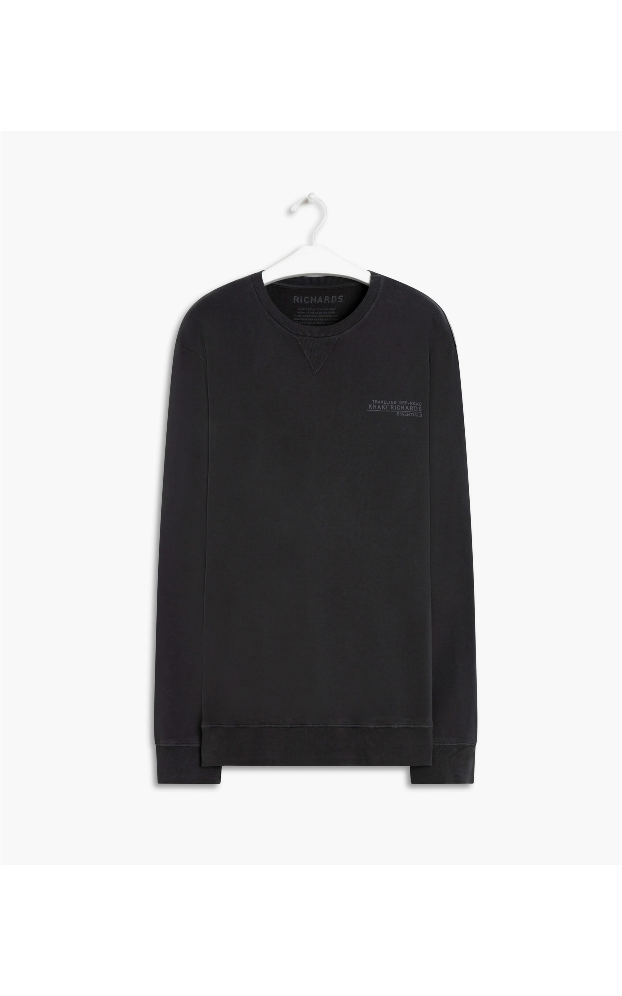 Blusao Moletom Khaki Essentials Chumbo