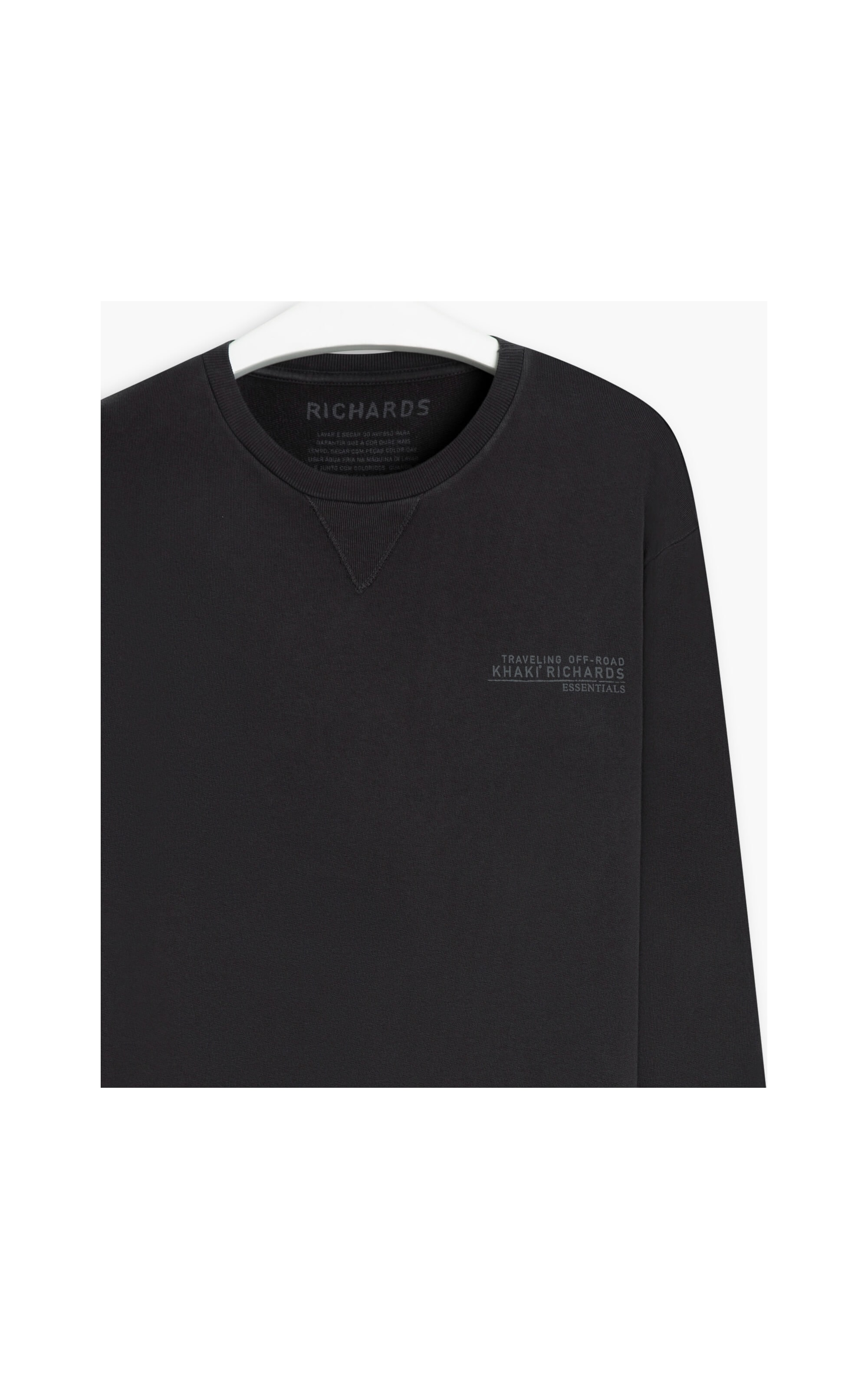 Blusao Moletom Khaki Essentials Chumbo