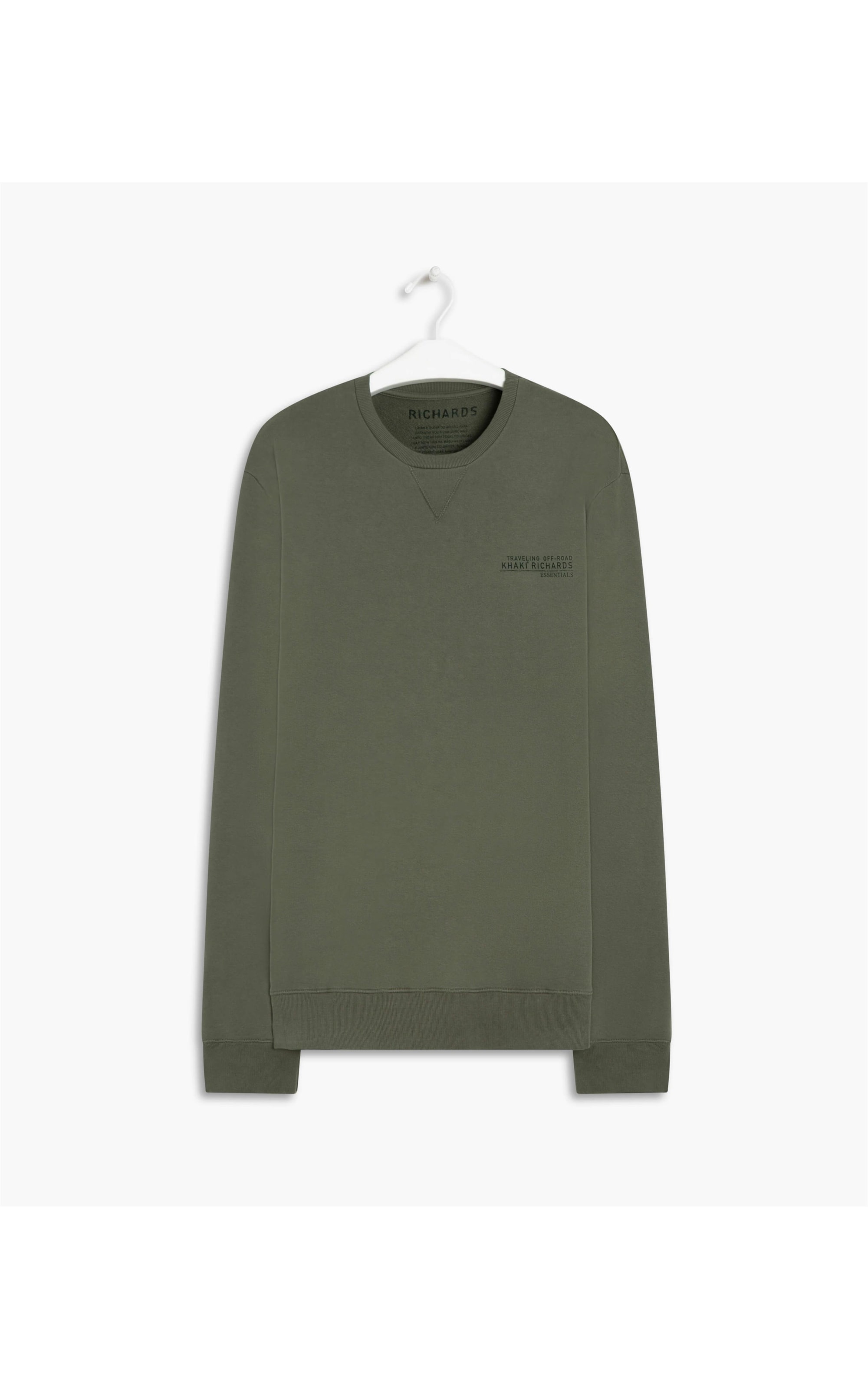 Blusao Moletom Khaki Essentials Verde Escuro