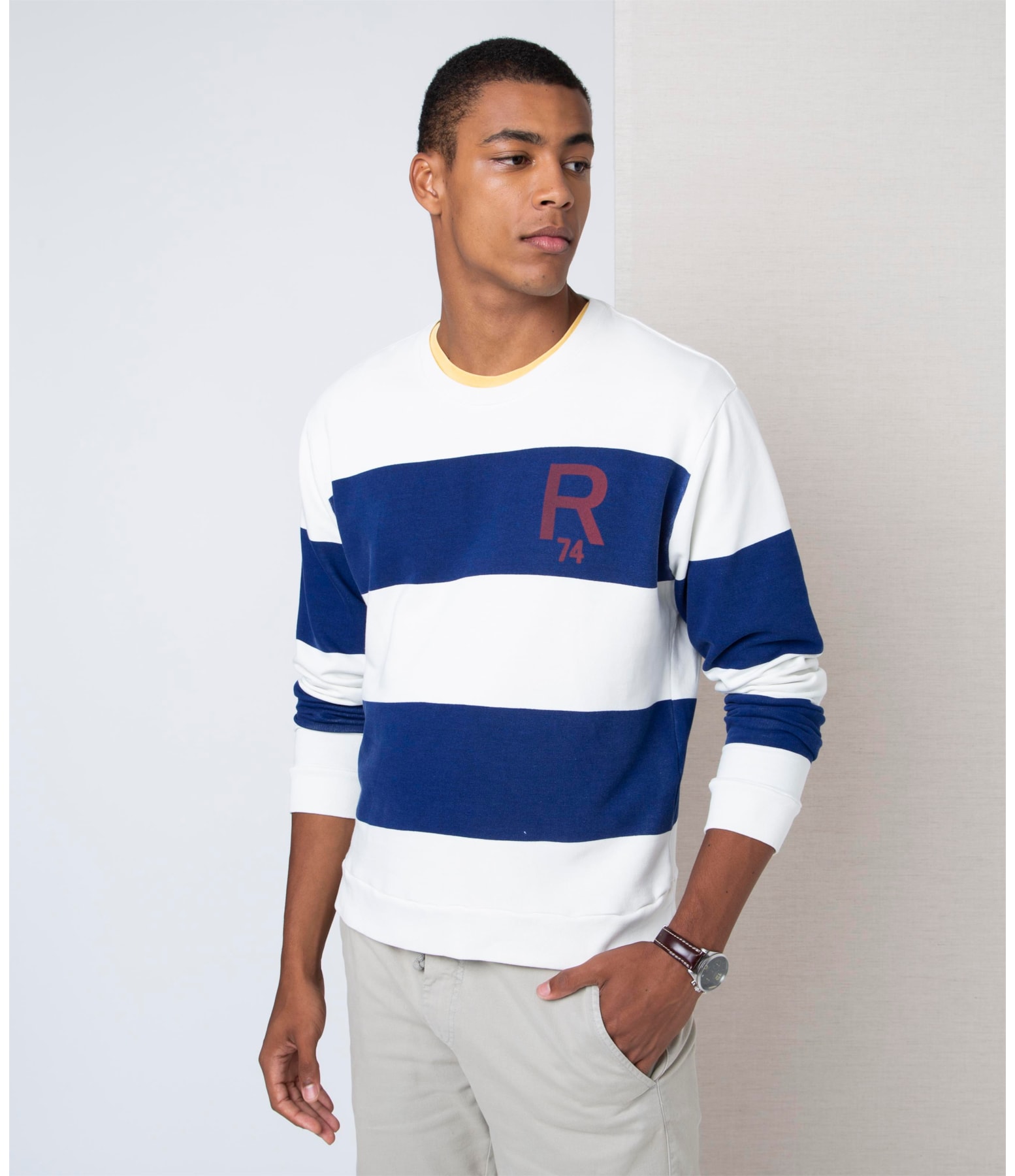 Blusao Moletom Nautic Azul