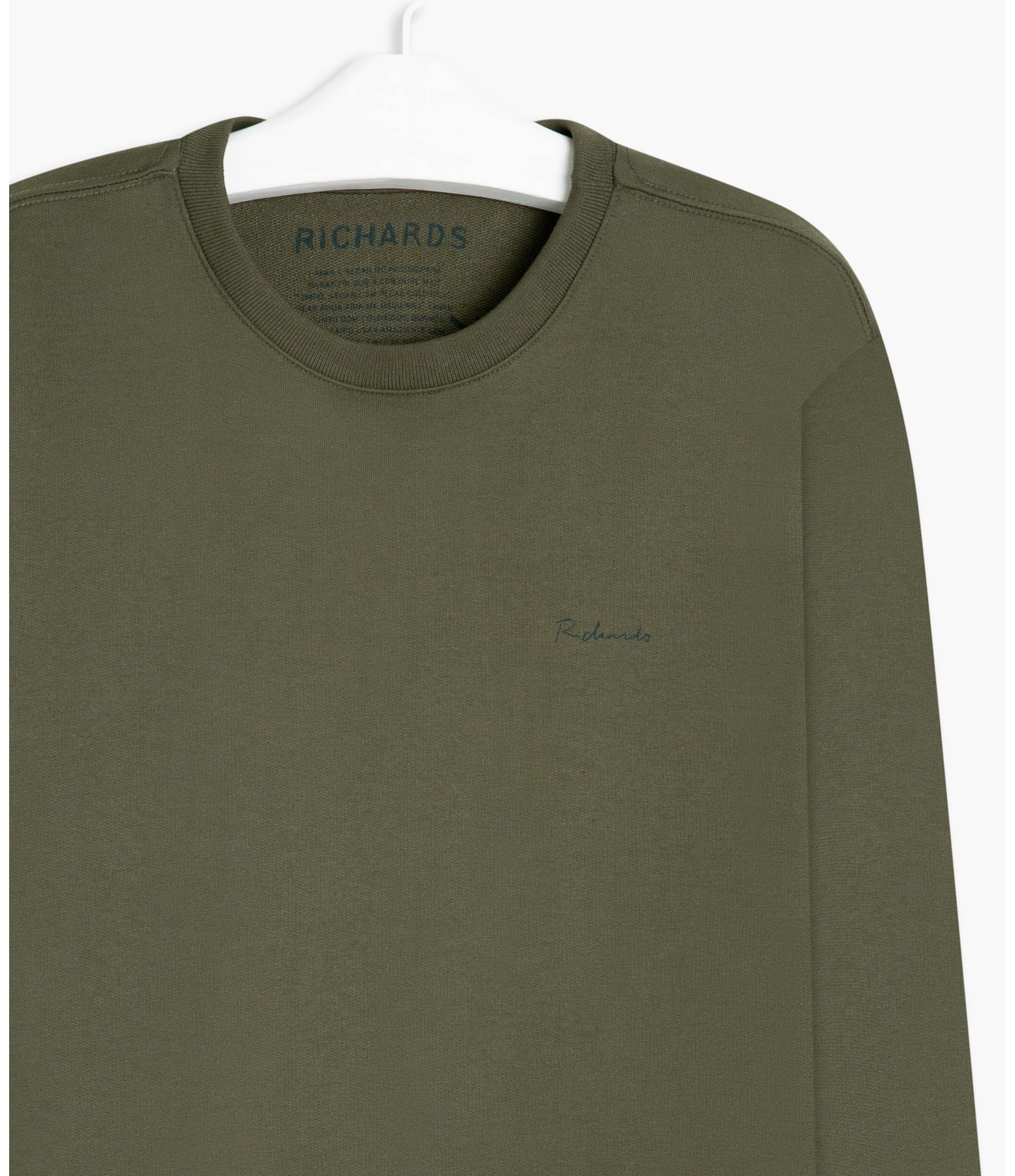 Blusão Moletom Richards Aquarela Verde Militar