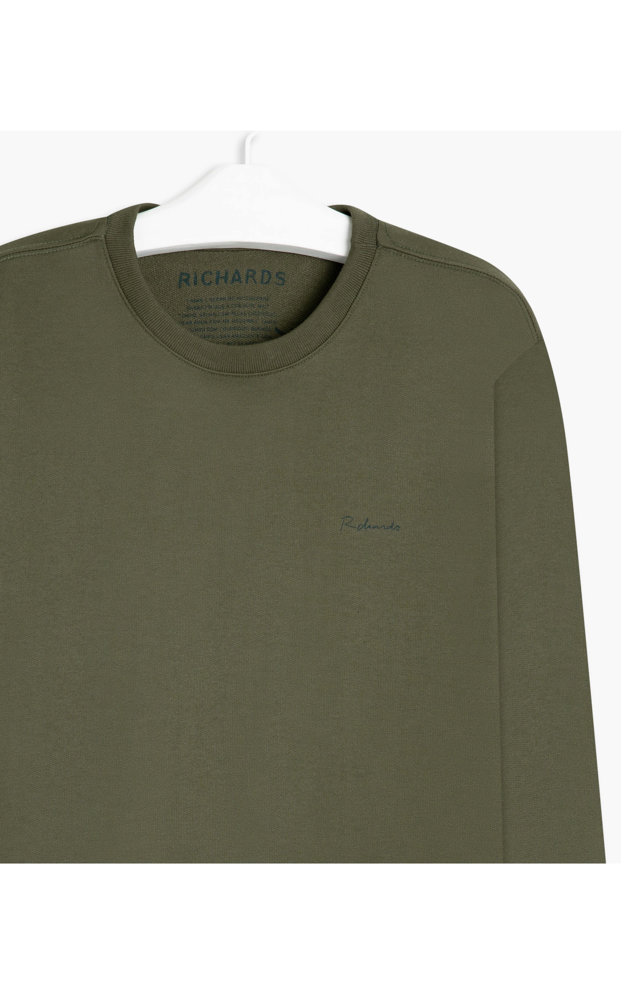 Blusão Moletom Richards Aquarela Verde Militar