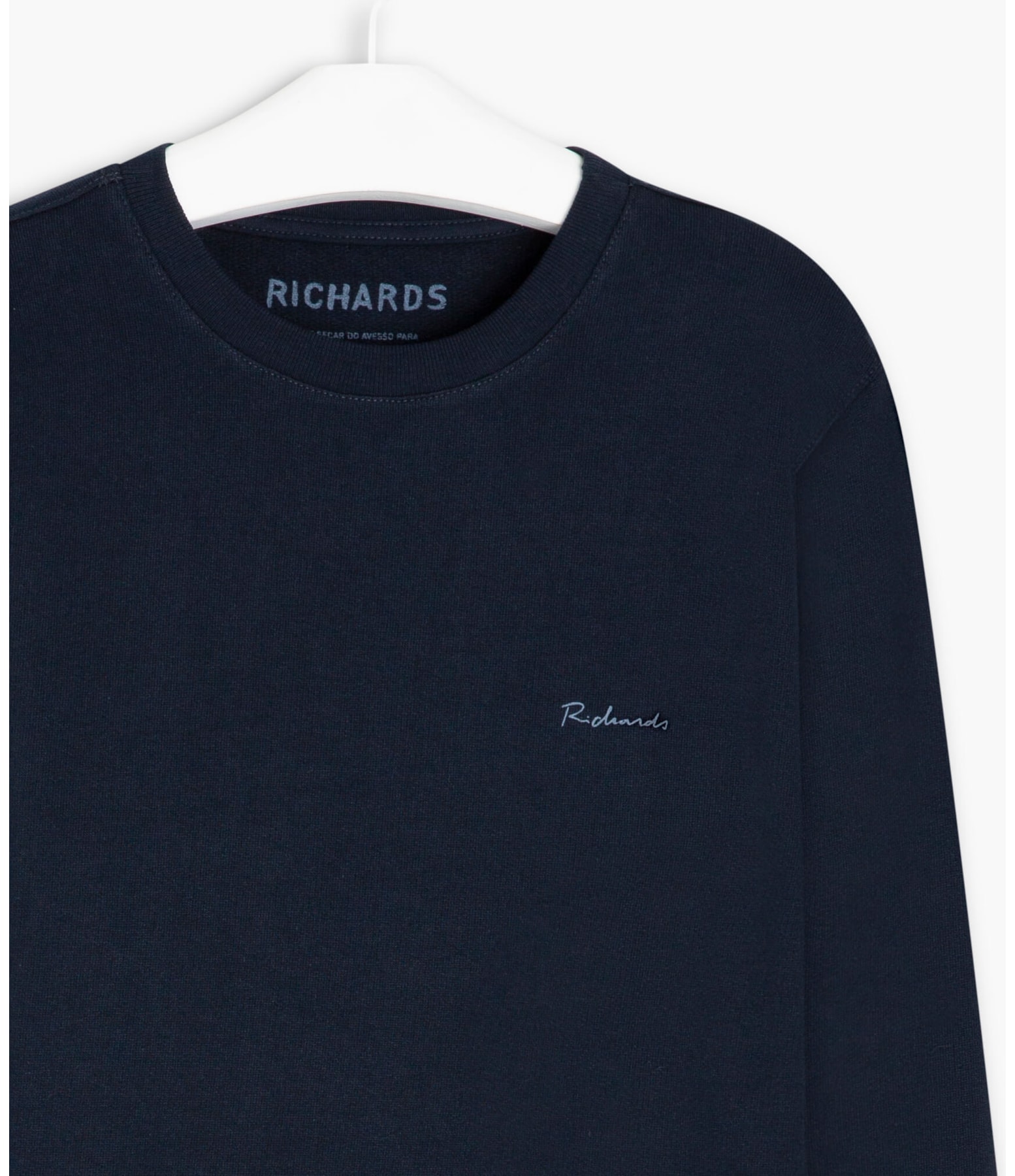Blusão Moletom Richards Basic Ml Dark Navy