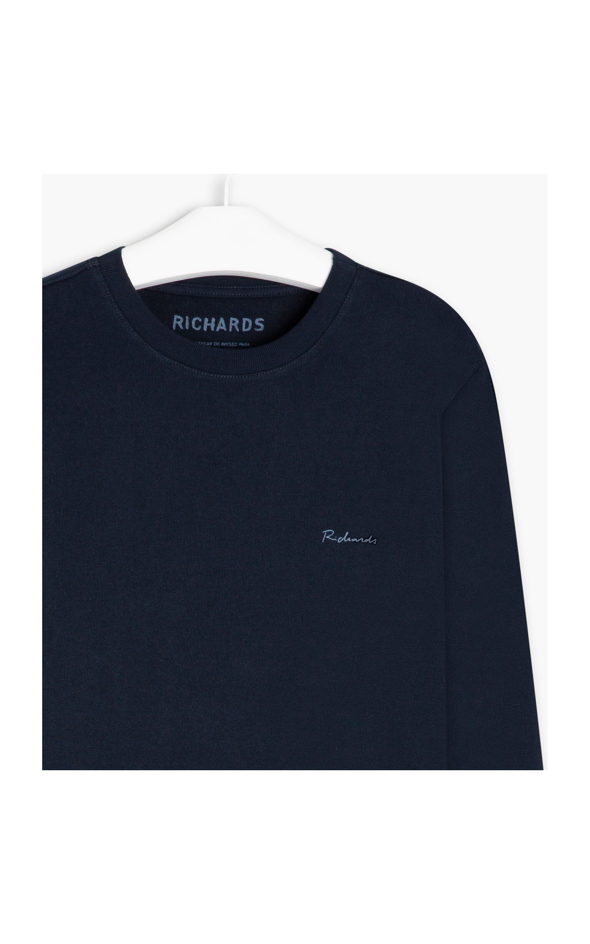Blusão Moletom Richards Basic Ml Dark Navy