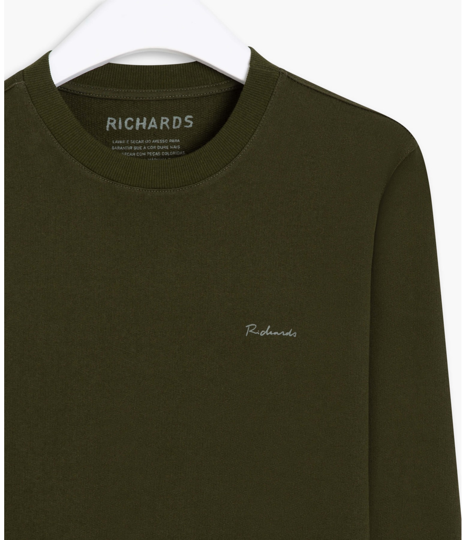 Blusão Moletom Richards Basic Ml Verde Escuro