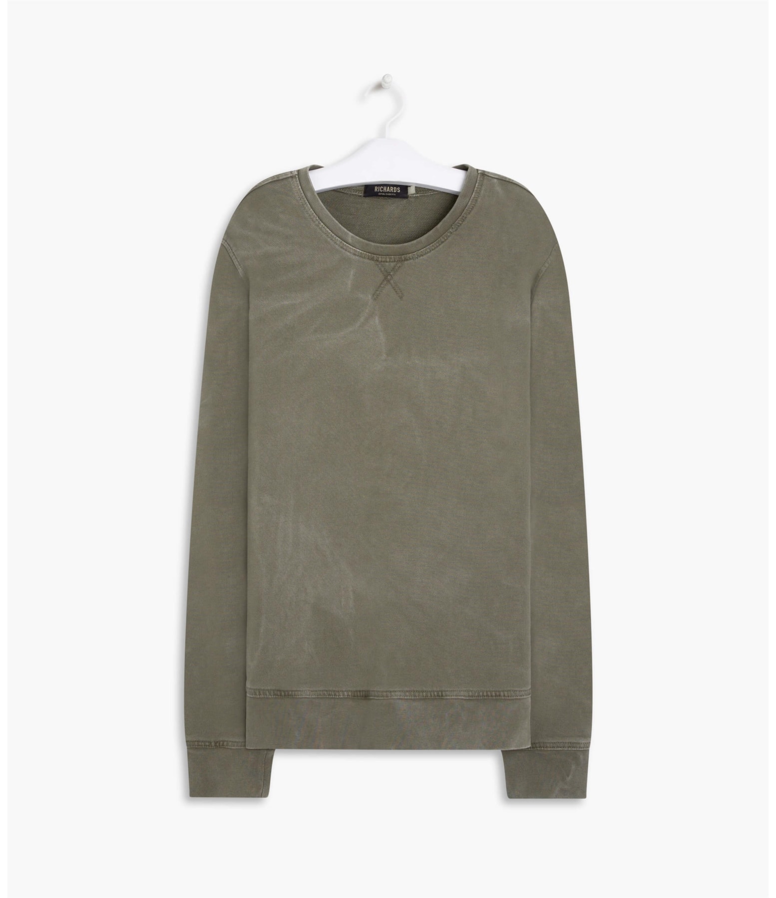 Blusao Moletom Washed Verde Militar