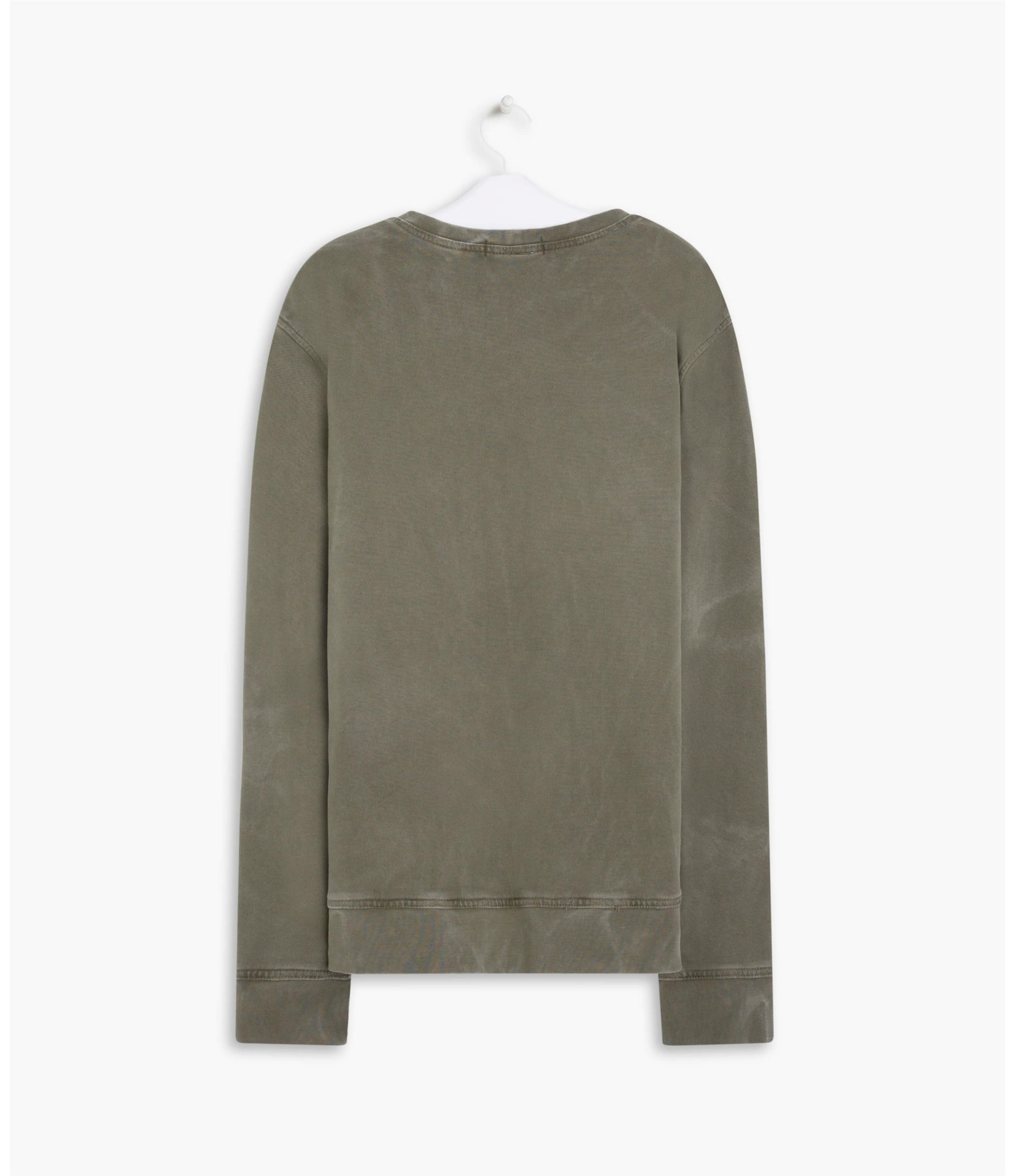 Blusao Moletom Washed Verde Militar