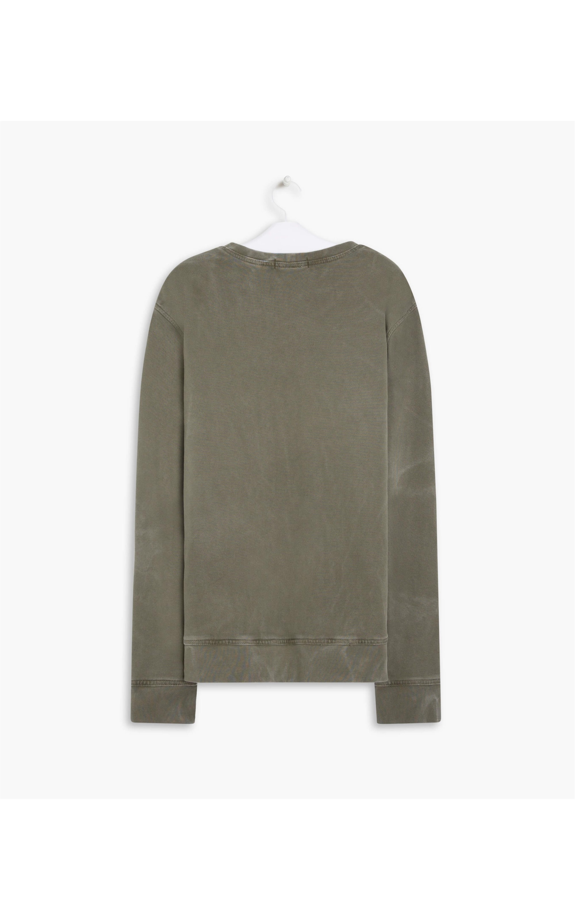Blusao Moletom Washed Verde Militar