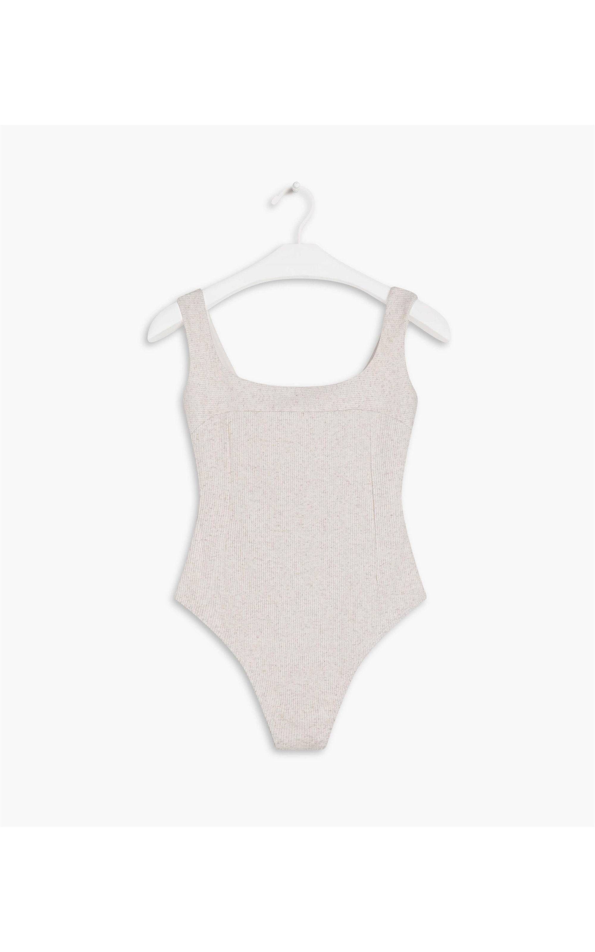 Body Linho Cica Canelado Natural