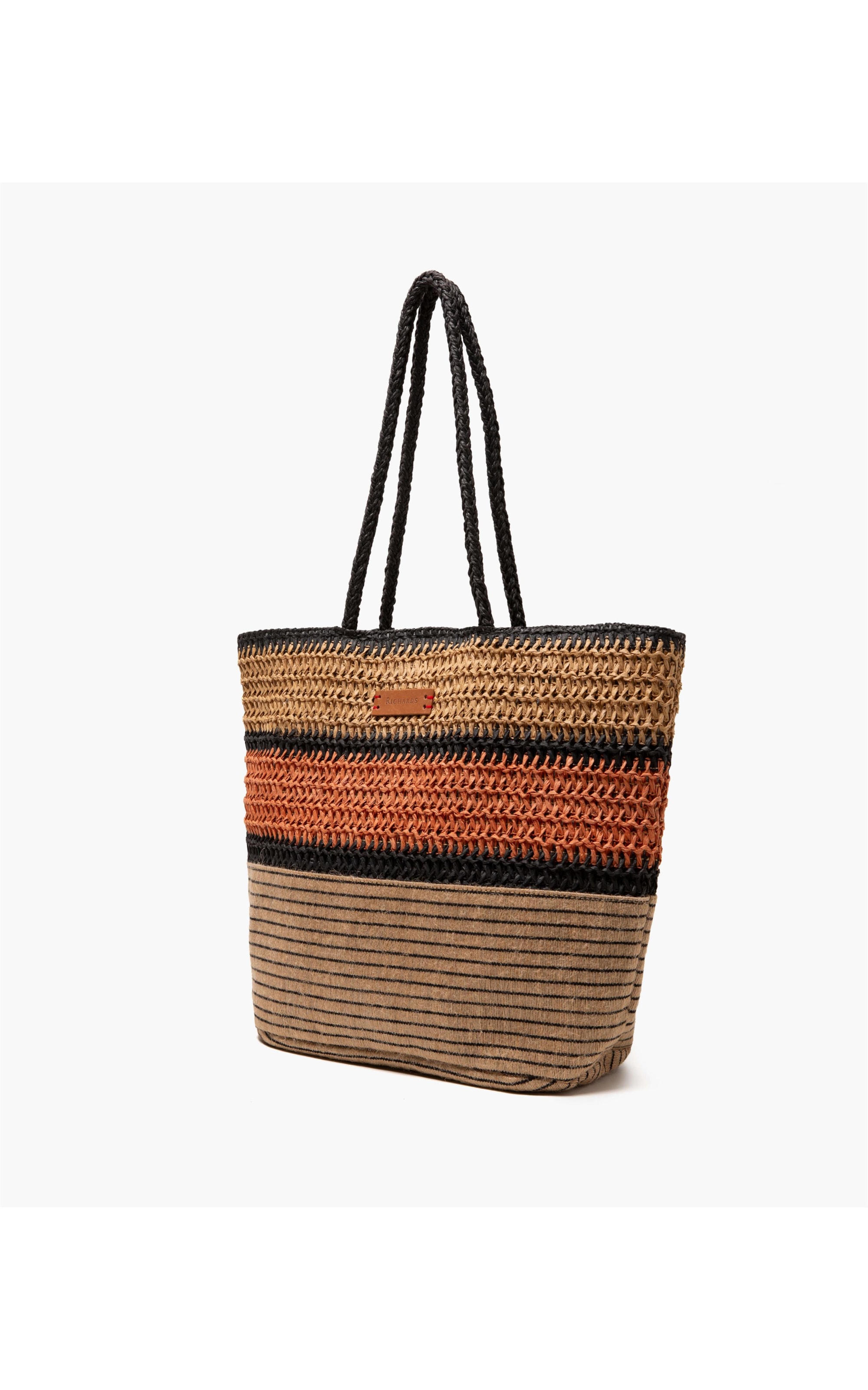 Bolsa Palha Tricolor  Vermelho
