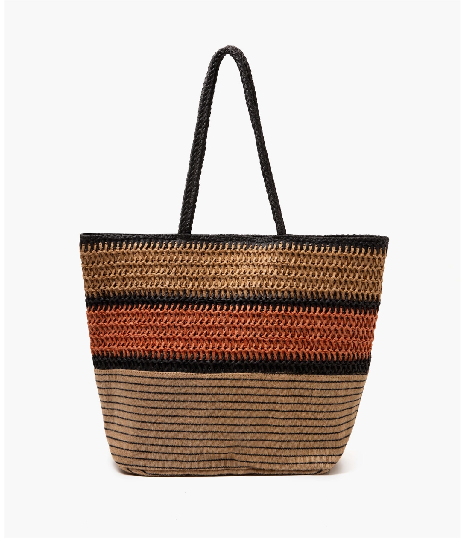 Bolsa Palha Tricolor  Vermelho