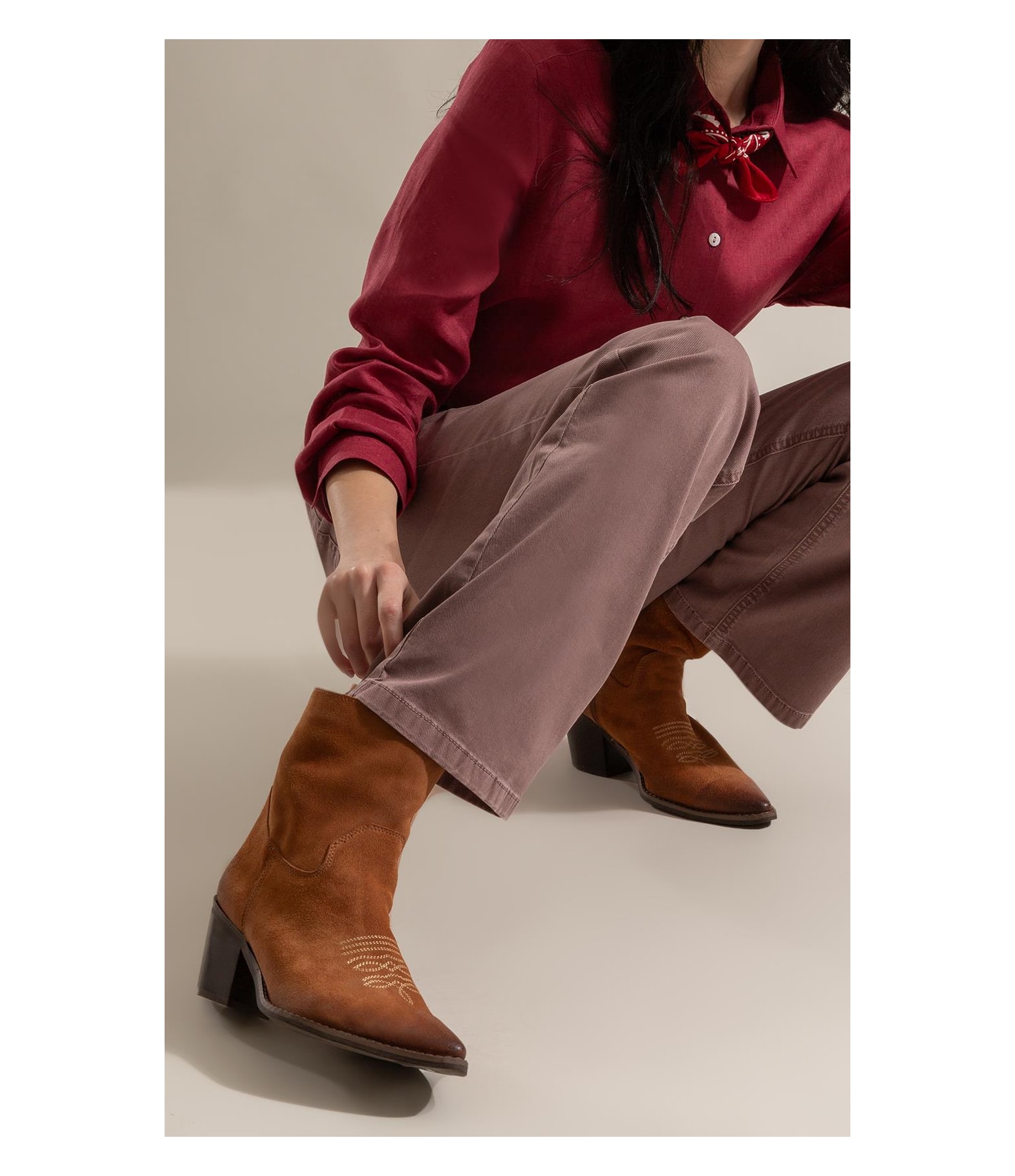Bota Anne Rch Camel