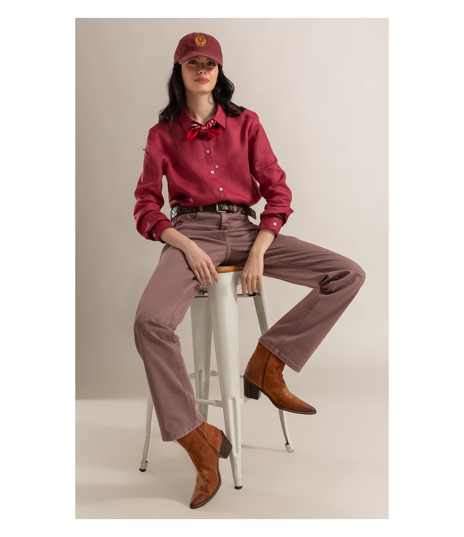 Bota Anne Rch Camel