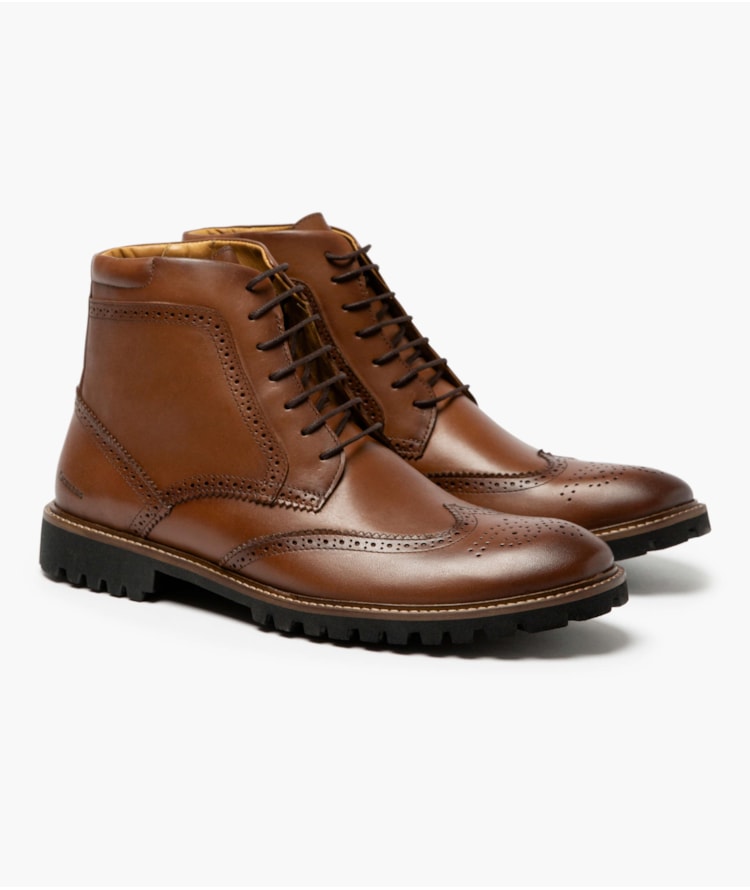 Bota Brogue Caramelo