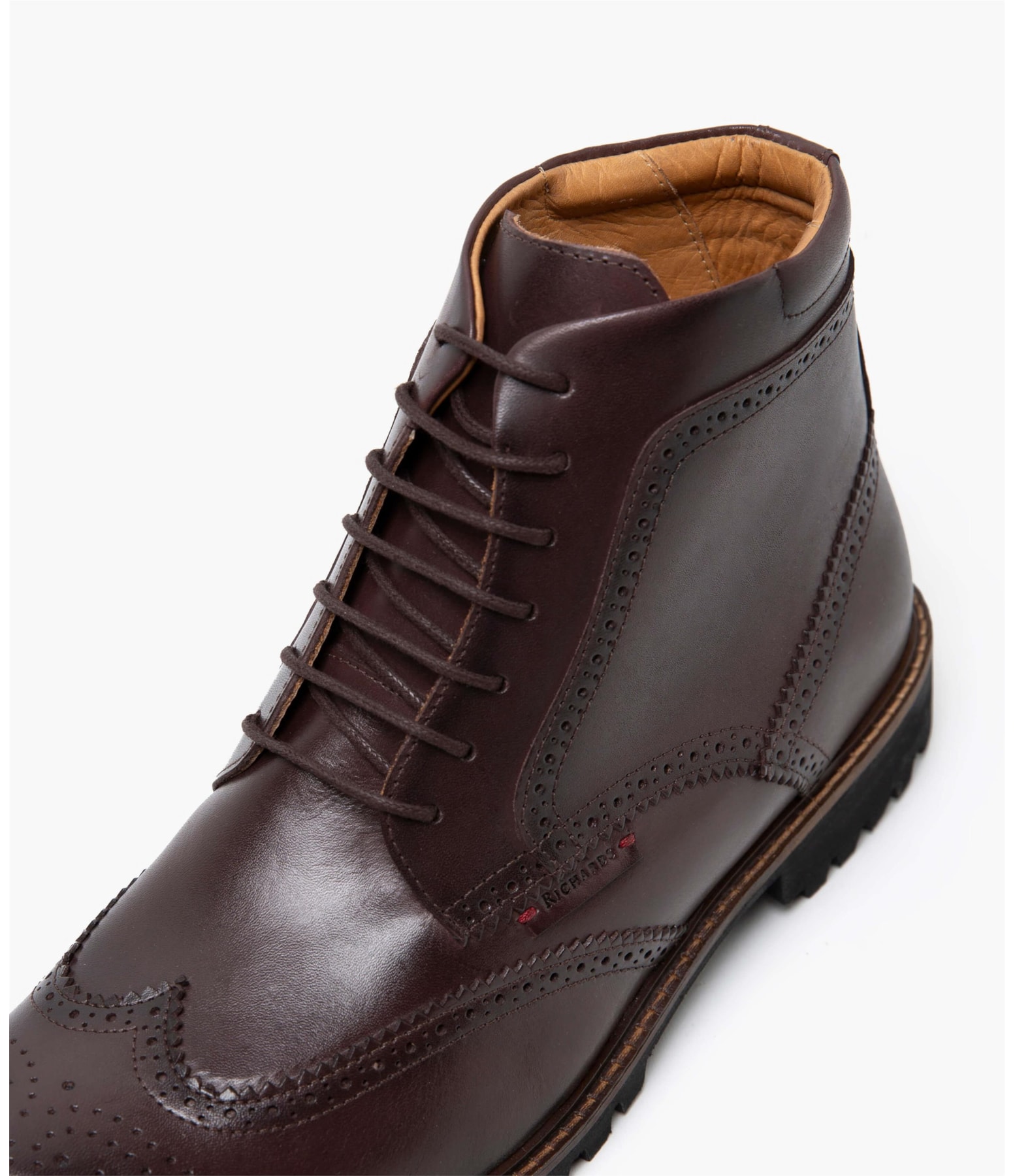 Bota Brogue Marrom Escuro