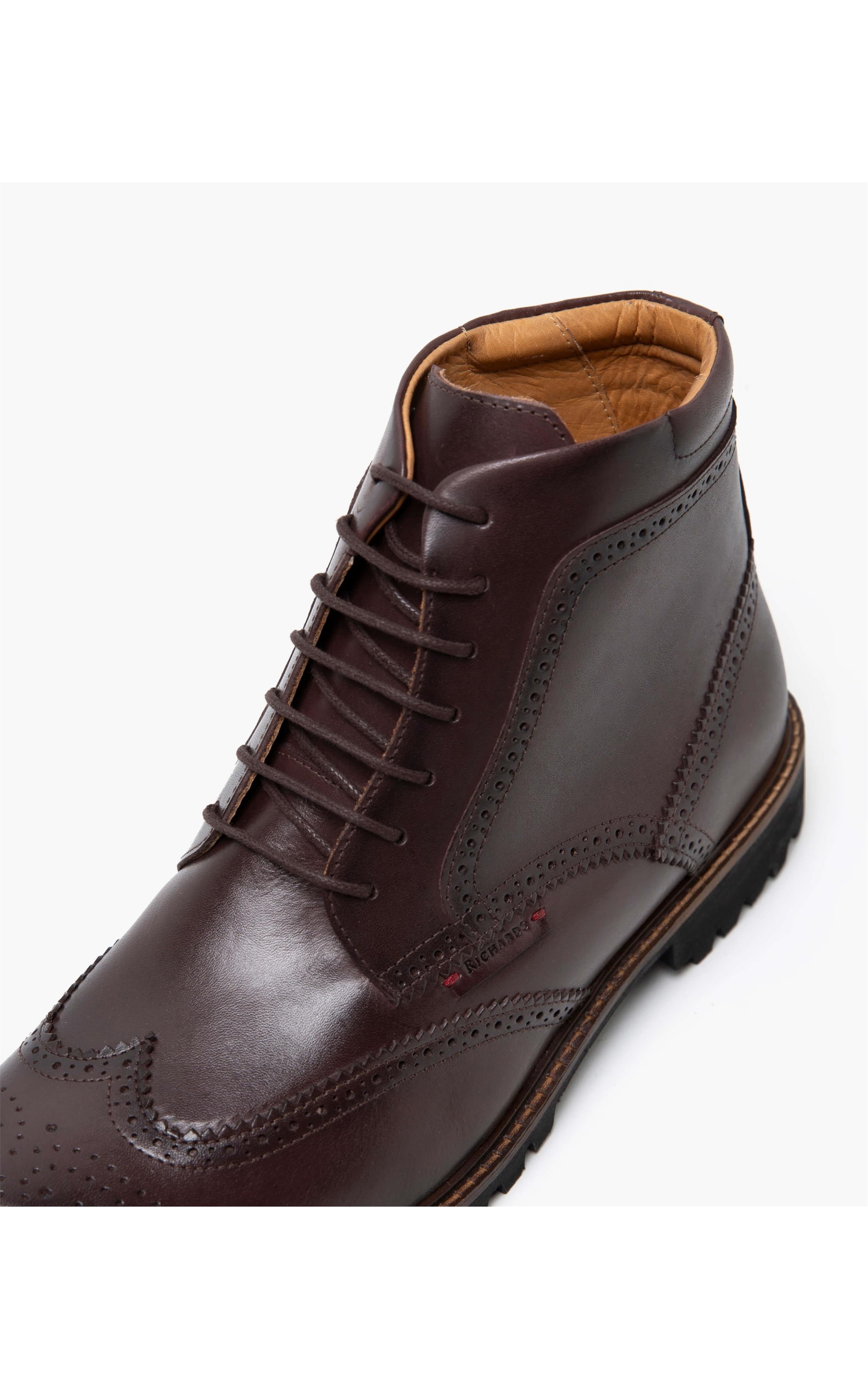 Bota Brogue Marrom Escuro