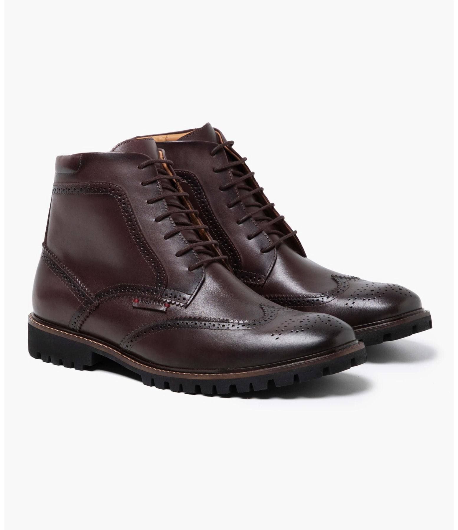 Bota Brogue Marrom Escuro