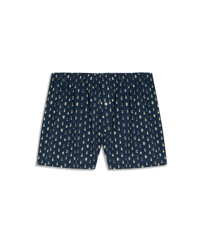 Boxer Algodao Chopp Marinho