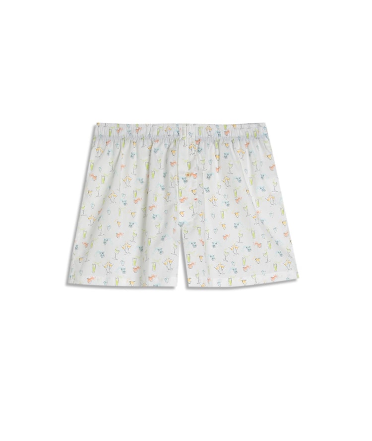 Boxer Algodao Drink Branco