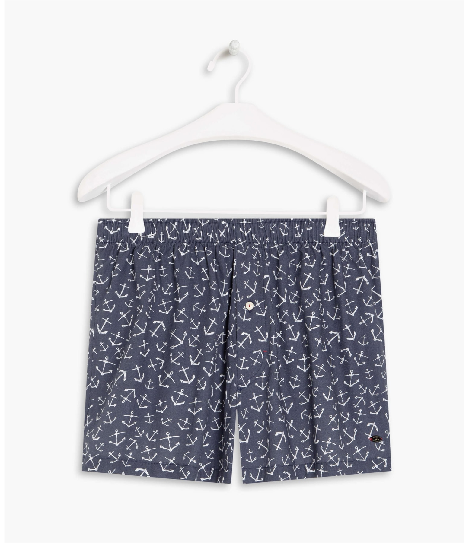 Boxer Algodão Est Ancoras Dark Navy