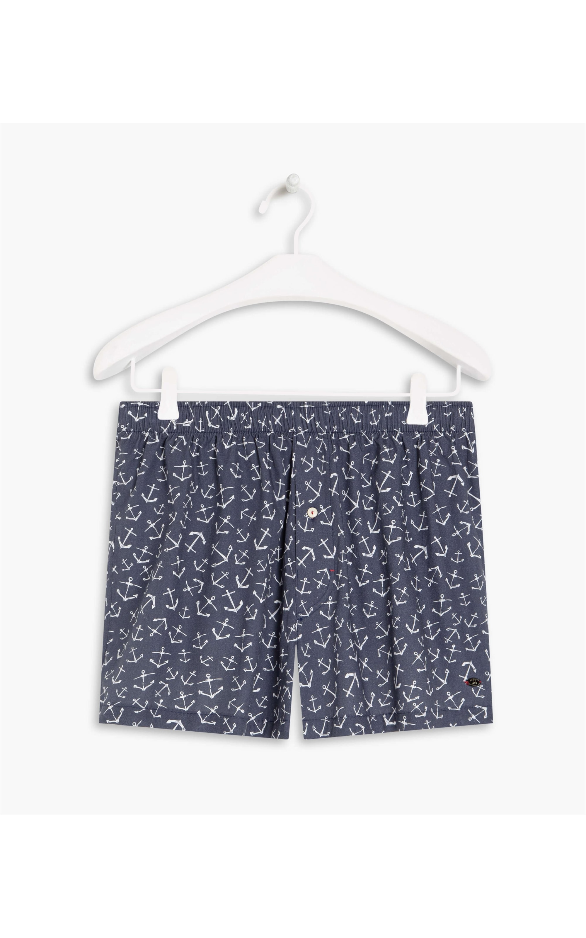 Boxer Algodão Est Ancoras Dark Navy