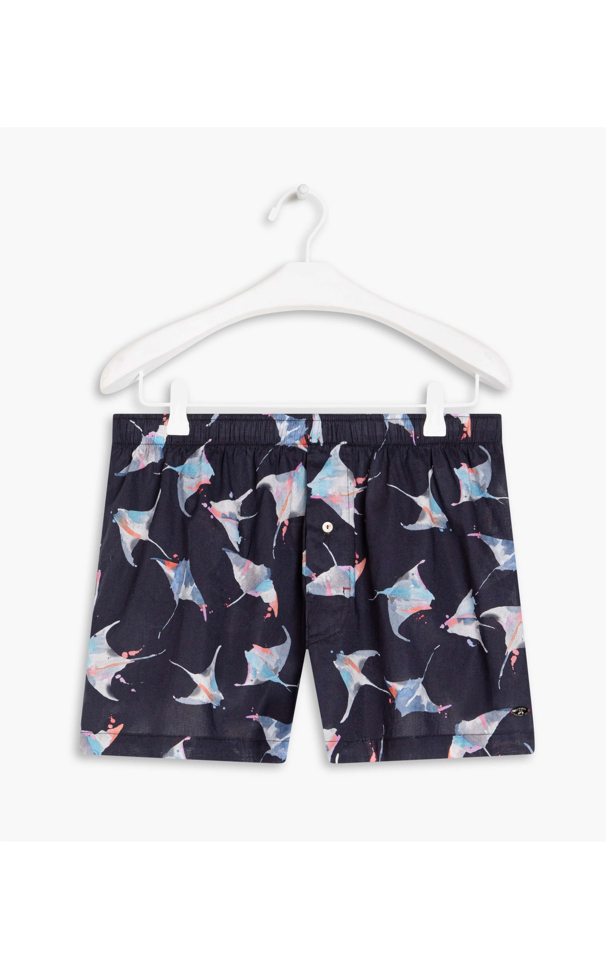 Boxer Algodão Est Arraia Dark Navy