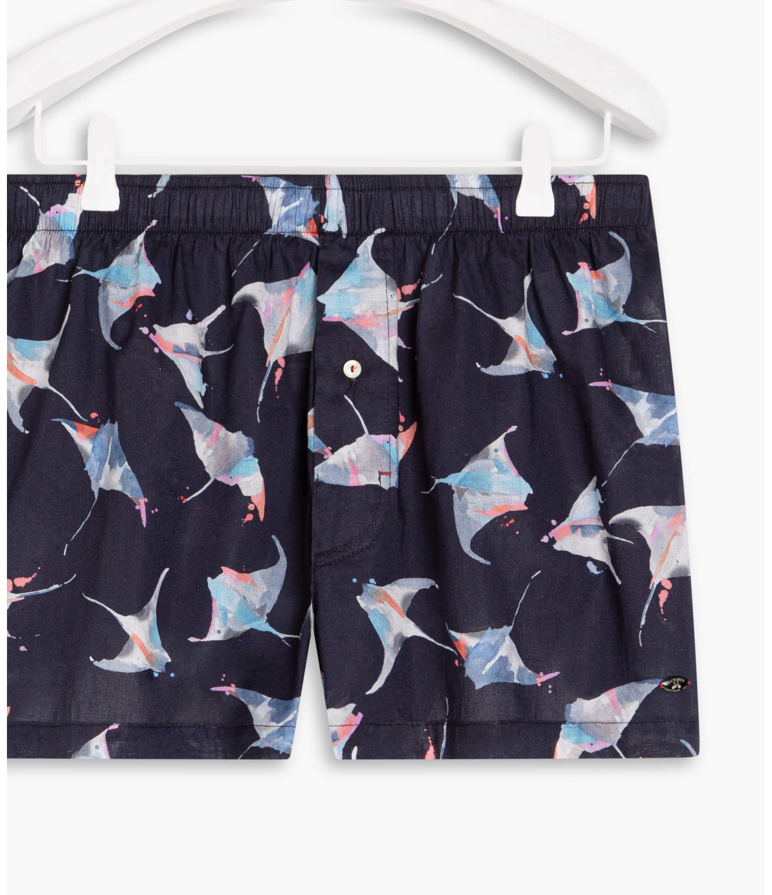 Boxer Algodão Est Arraia Dark Navy