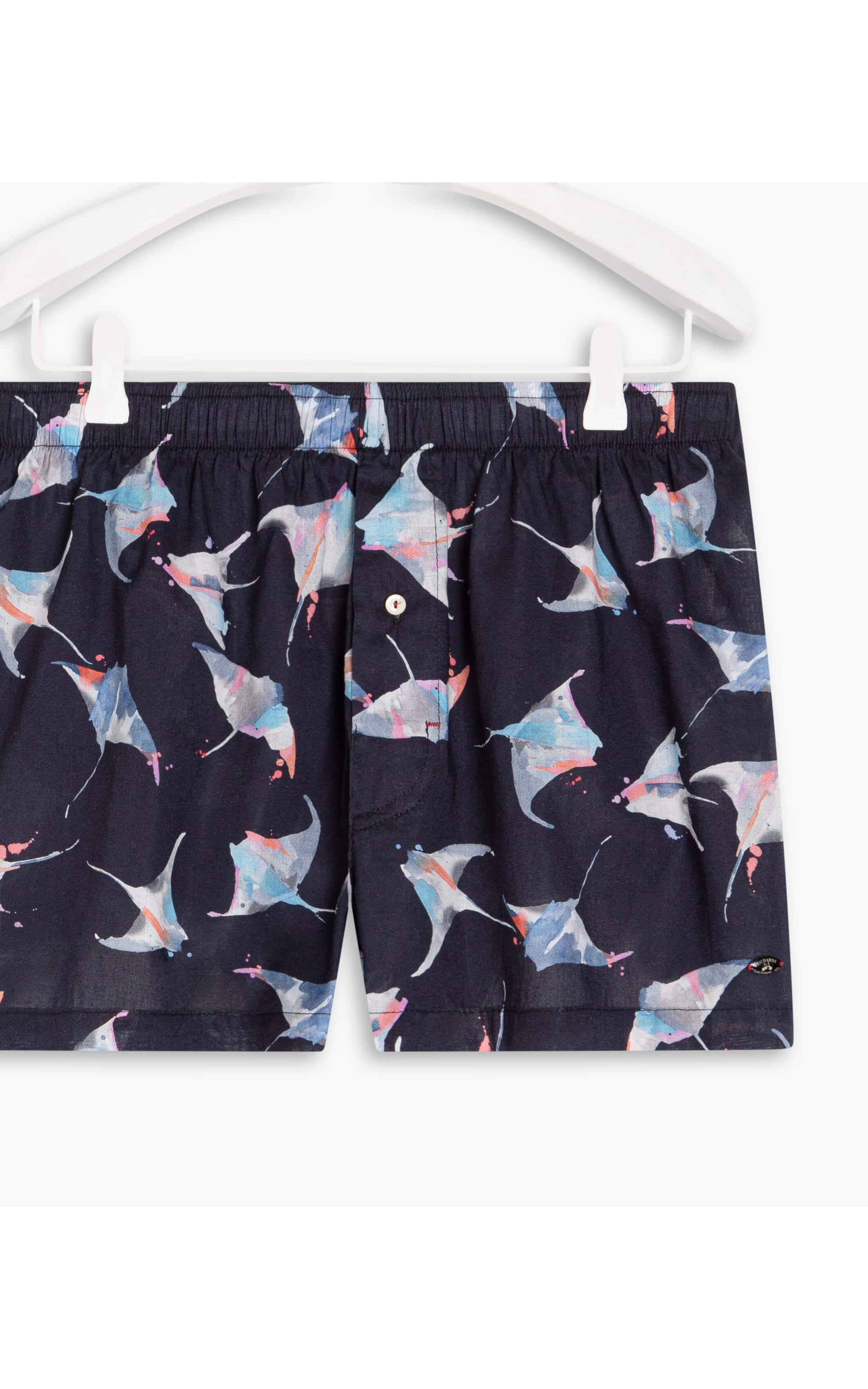 Boxer Algodão Est Arraia Dark Navy
