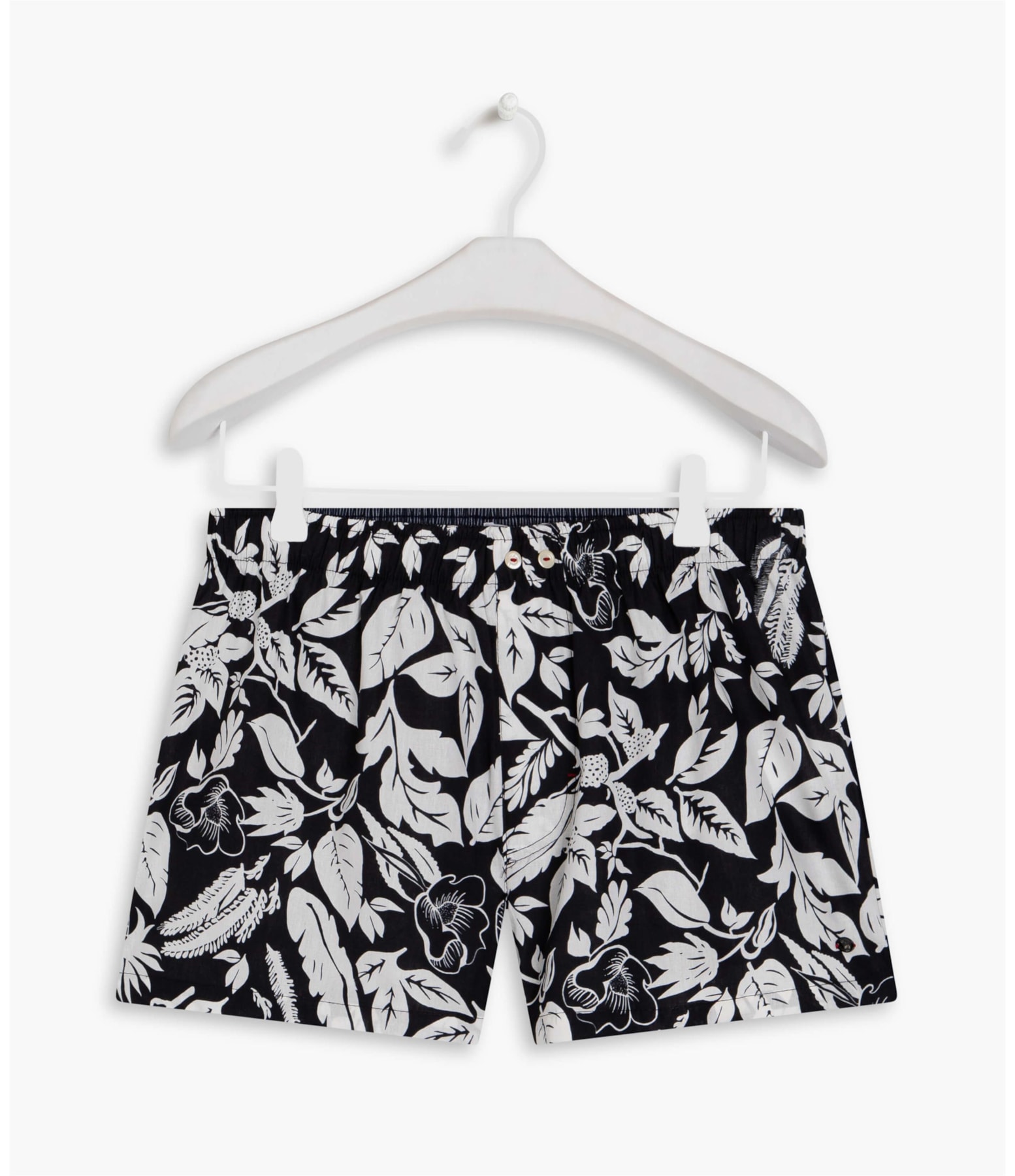 Boxer Algodão Est Hula Hula Preto