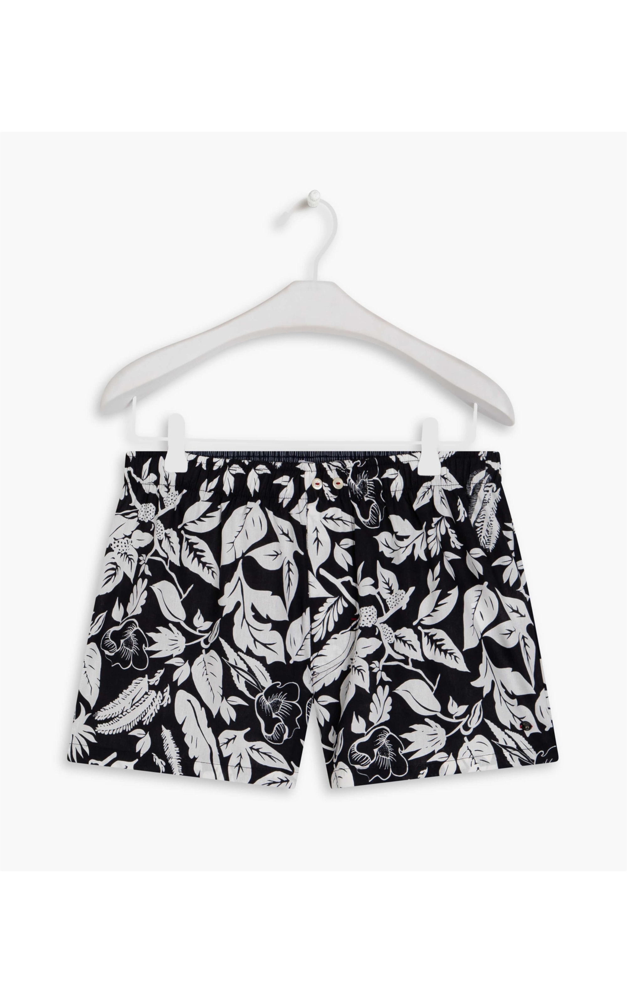 Boxer Algodão Est Hula Hula Preto