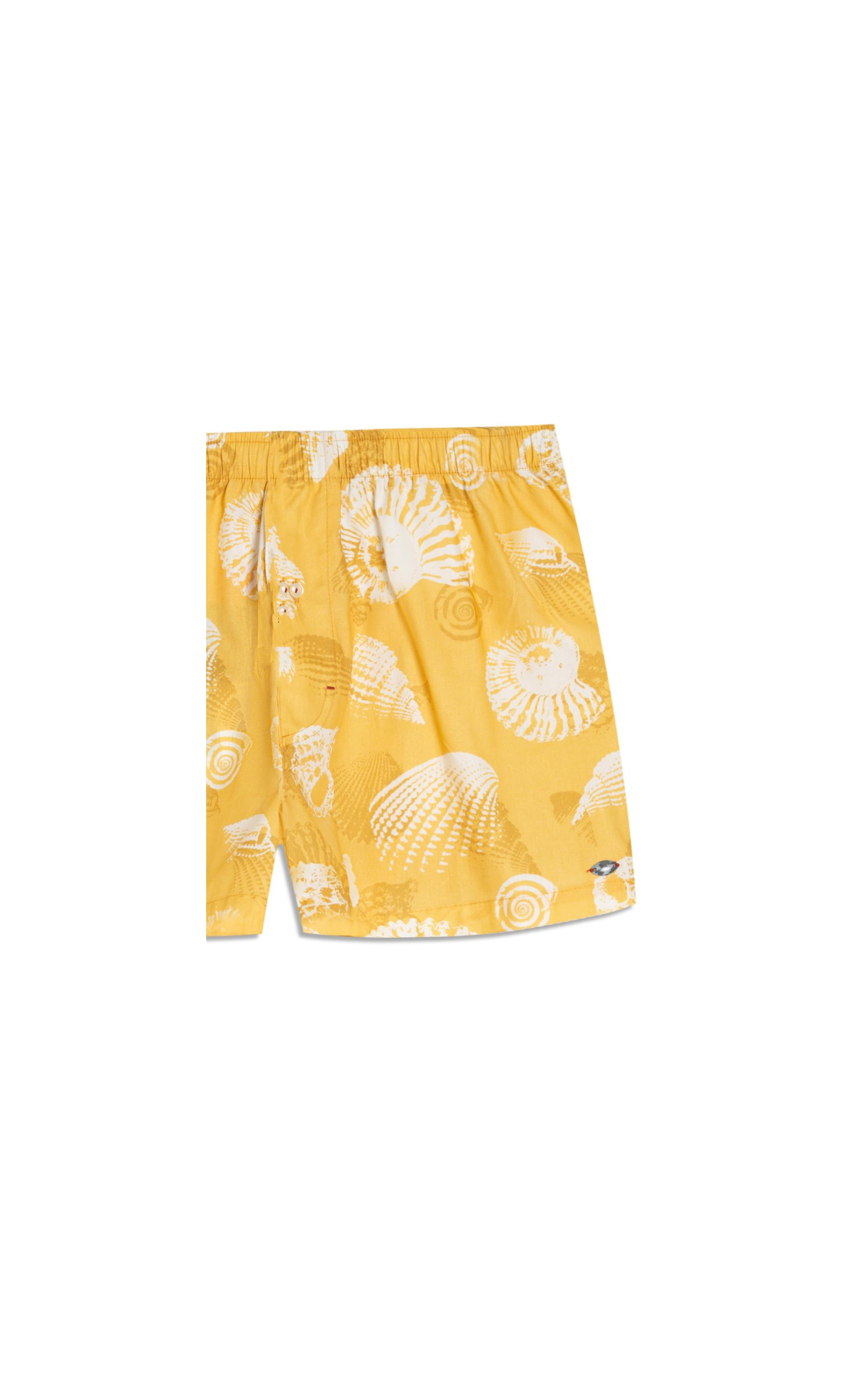 Boxer Algodão Est Shell Amarelo