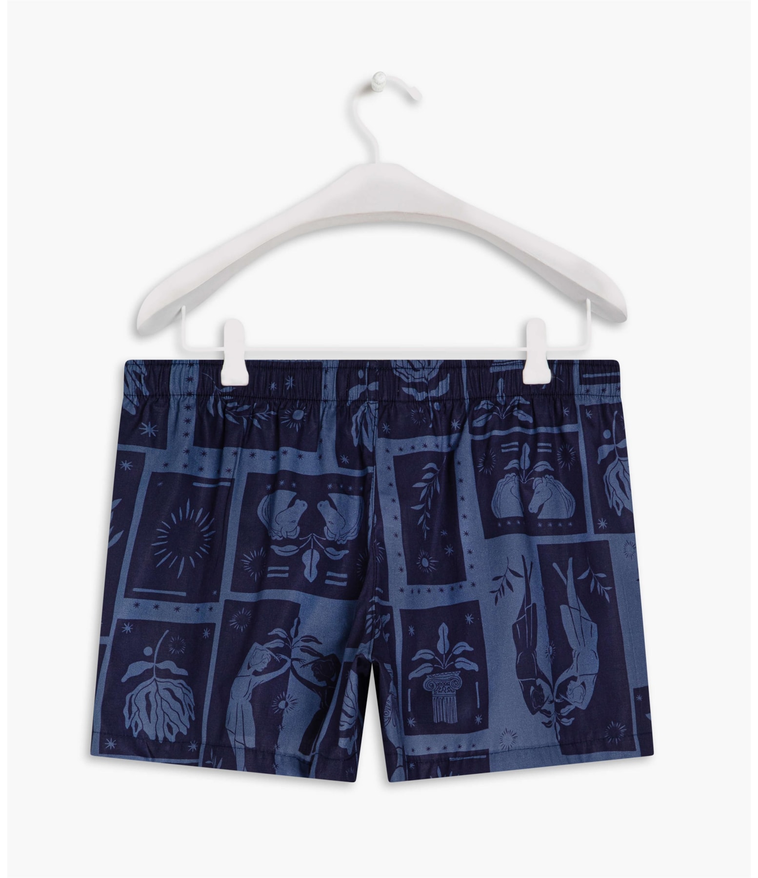 Boxer Algodão Estampa Grecia Marinho
