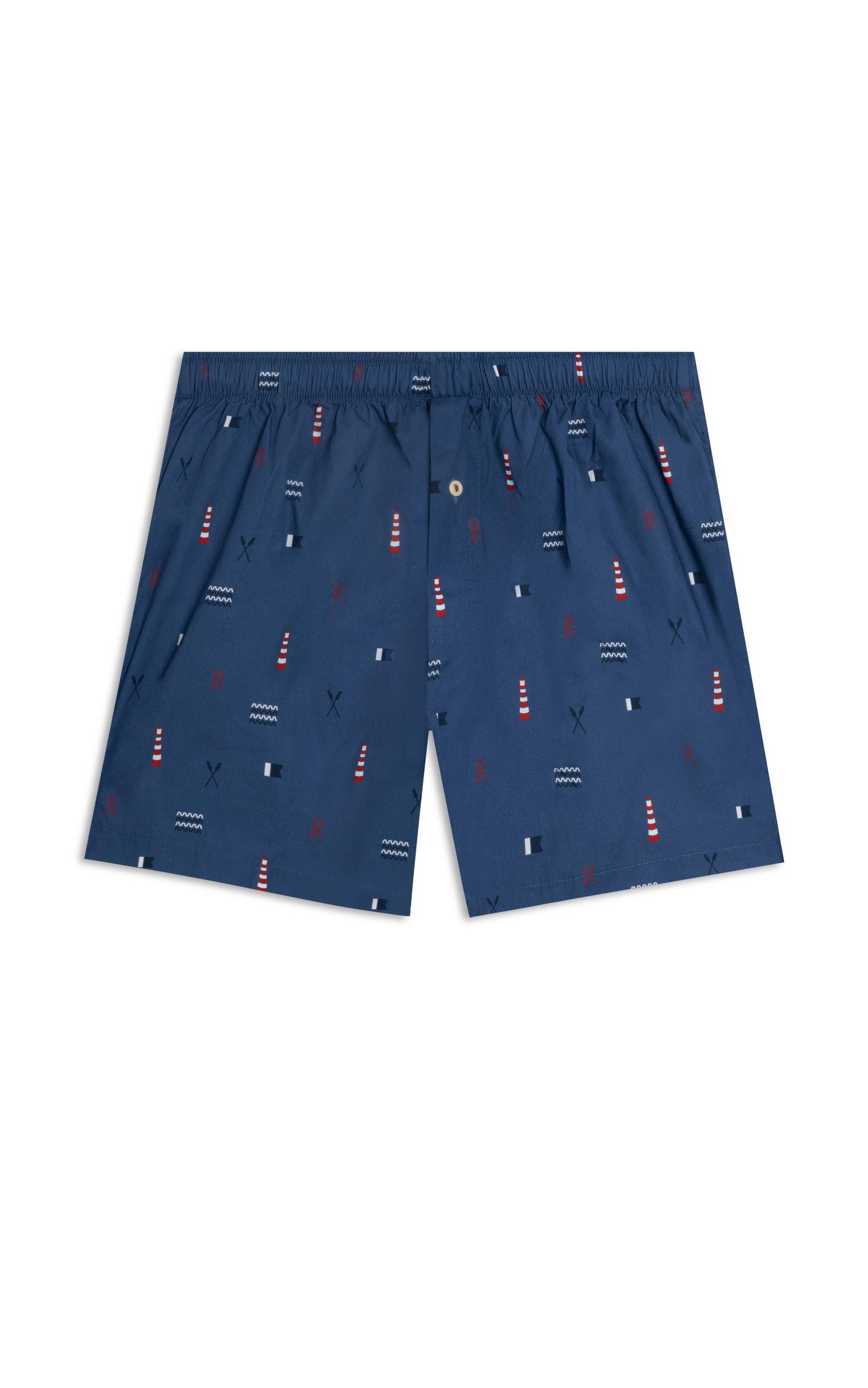  Boxer Algodao Farol Azul Bic