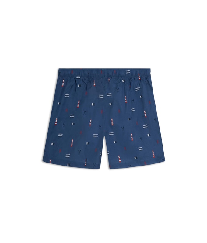  Boxer Algodao Farol Azul Bic
