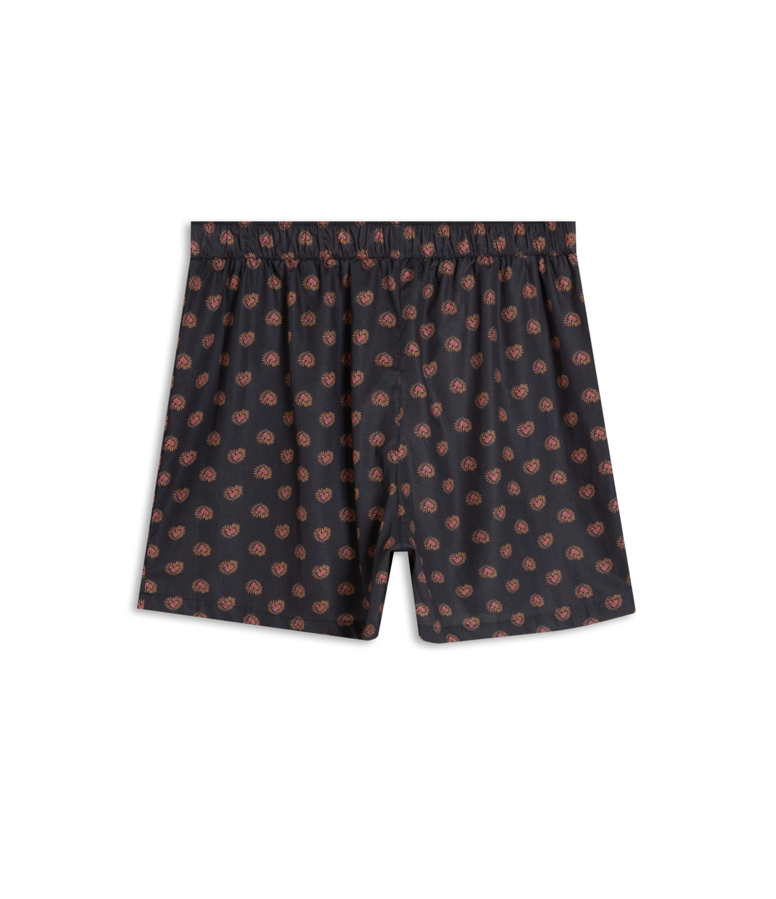 Boxer Algodao Hearts Charcoal