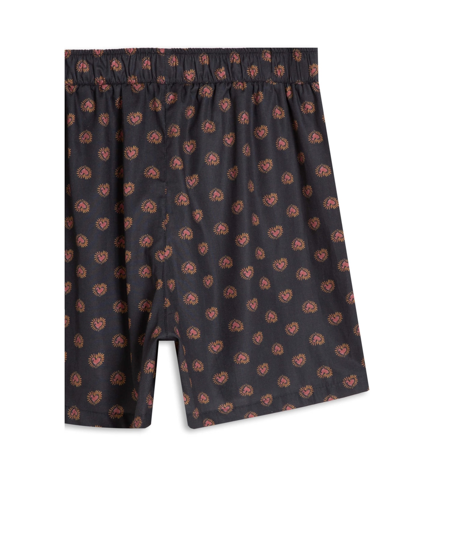 Boxer Algodao Hearts Charcoal