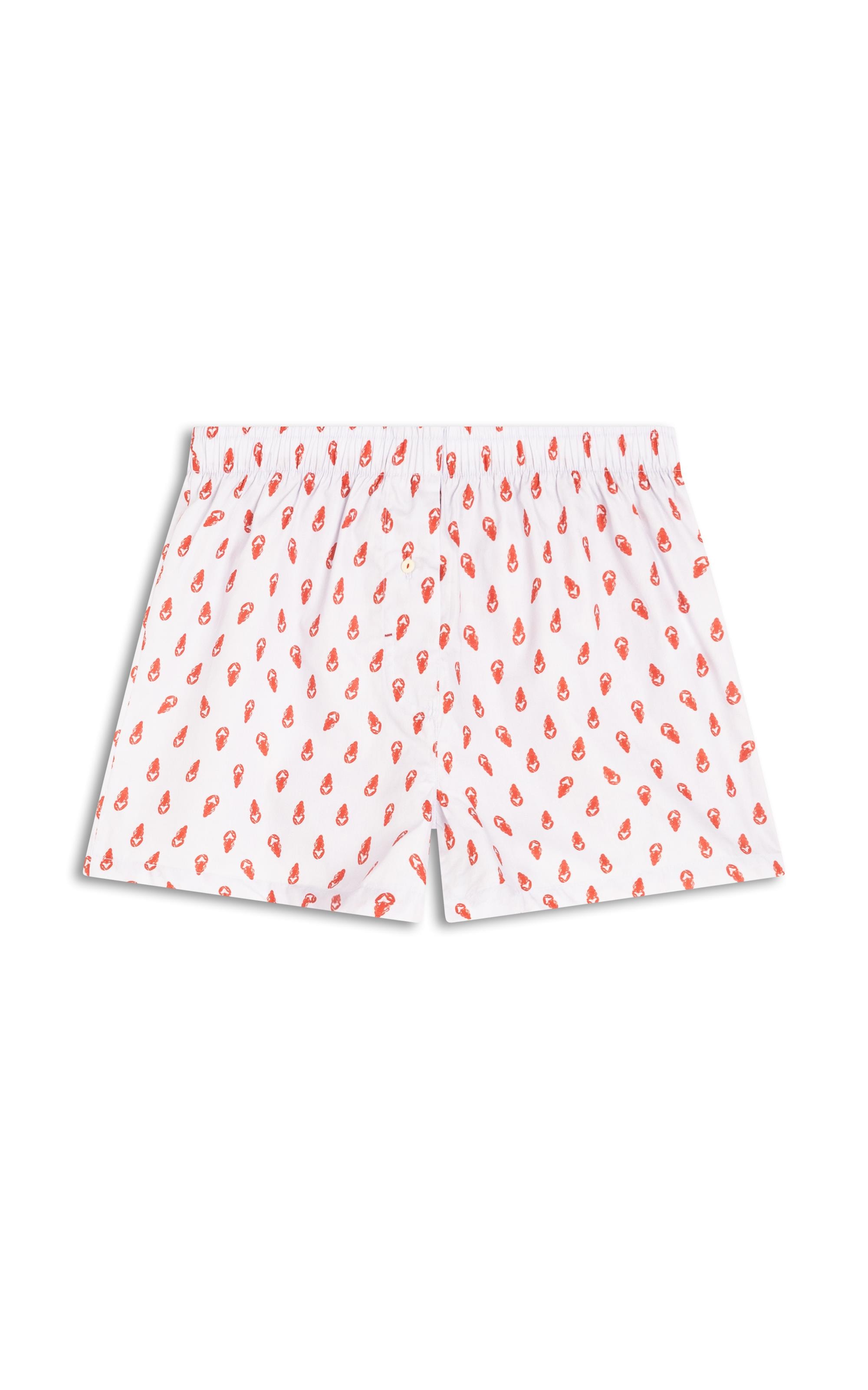  Boxer Algodao Lagosta Lilas