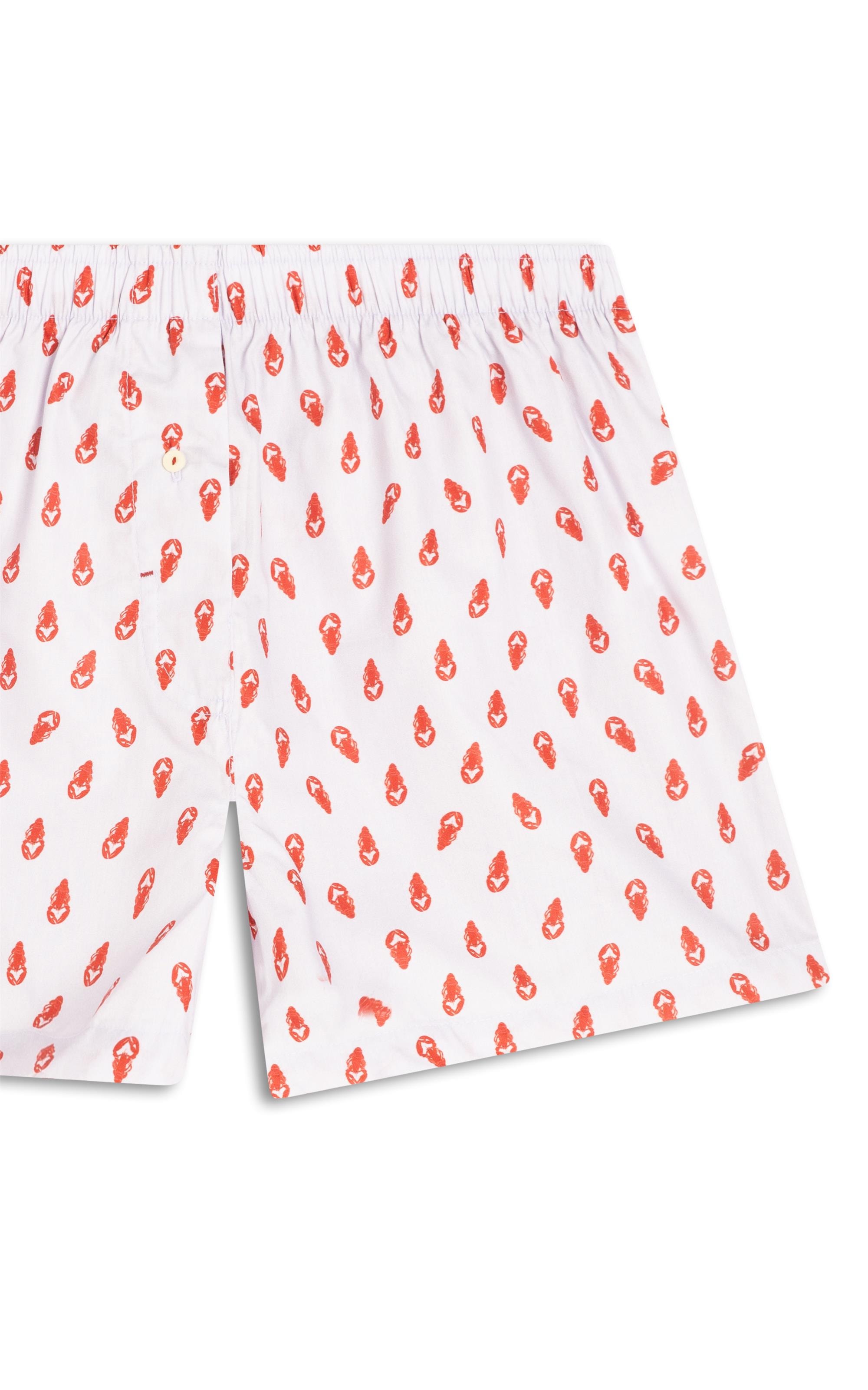  Boxer Algodao Lagosta Lilas