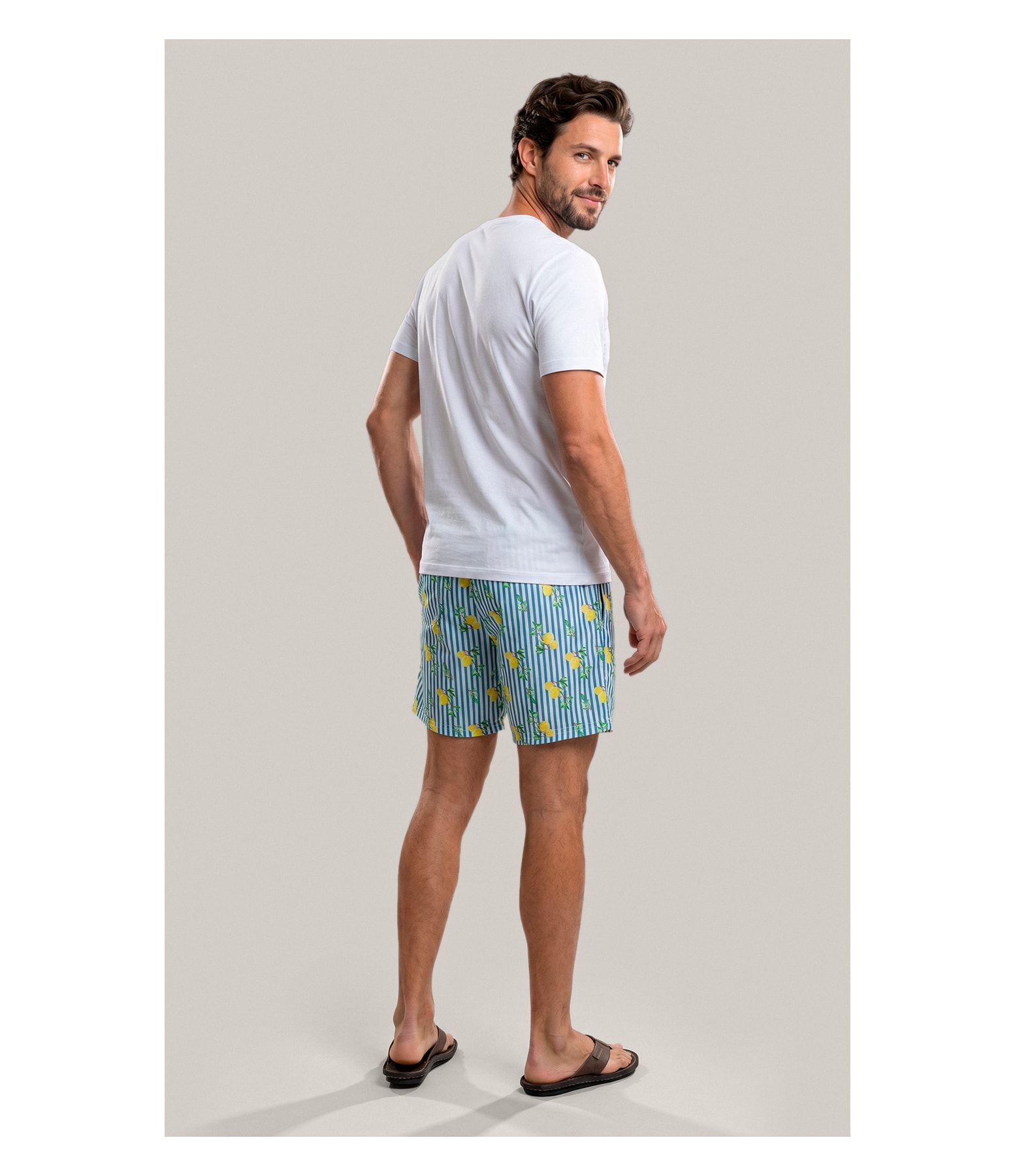 Boxer Algodao Limoni Marinho