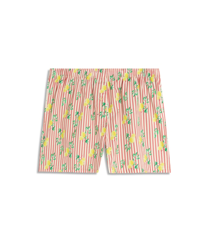 Boxer Algodao Limoni Vermelho Claro