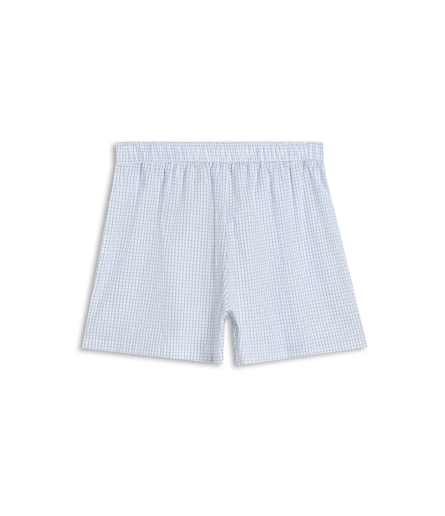 Boxer Algodao Plaid Branco