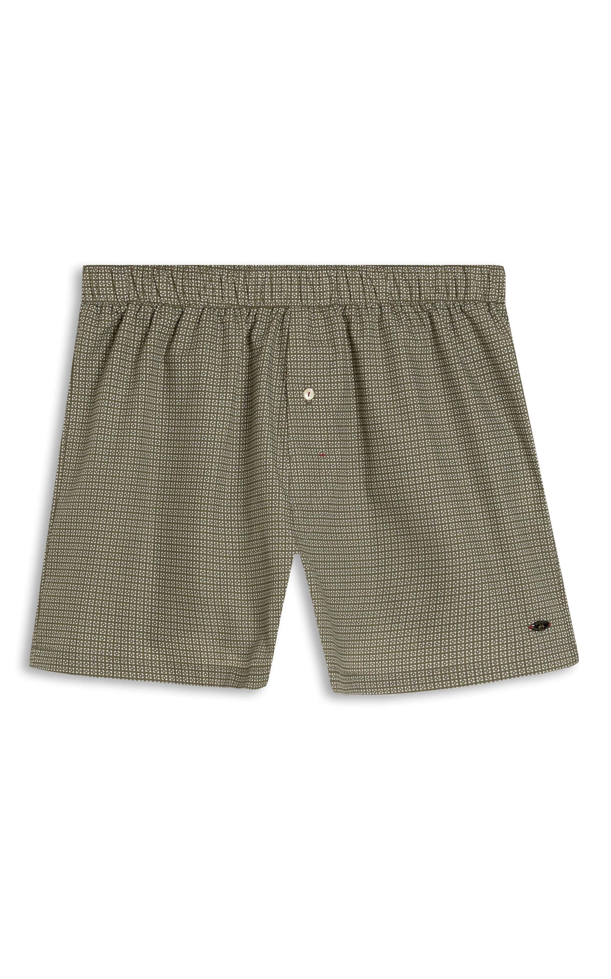 Boxer Algodao Refined Verde Militar