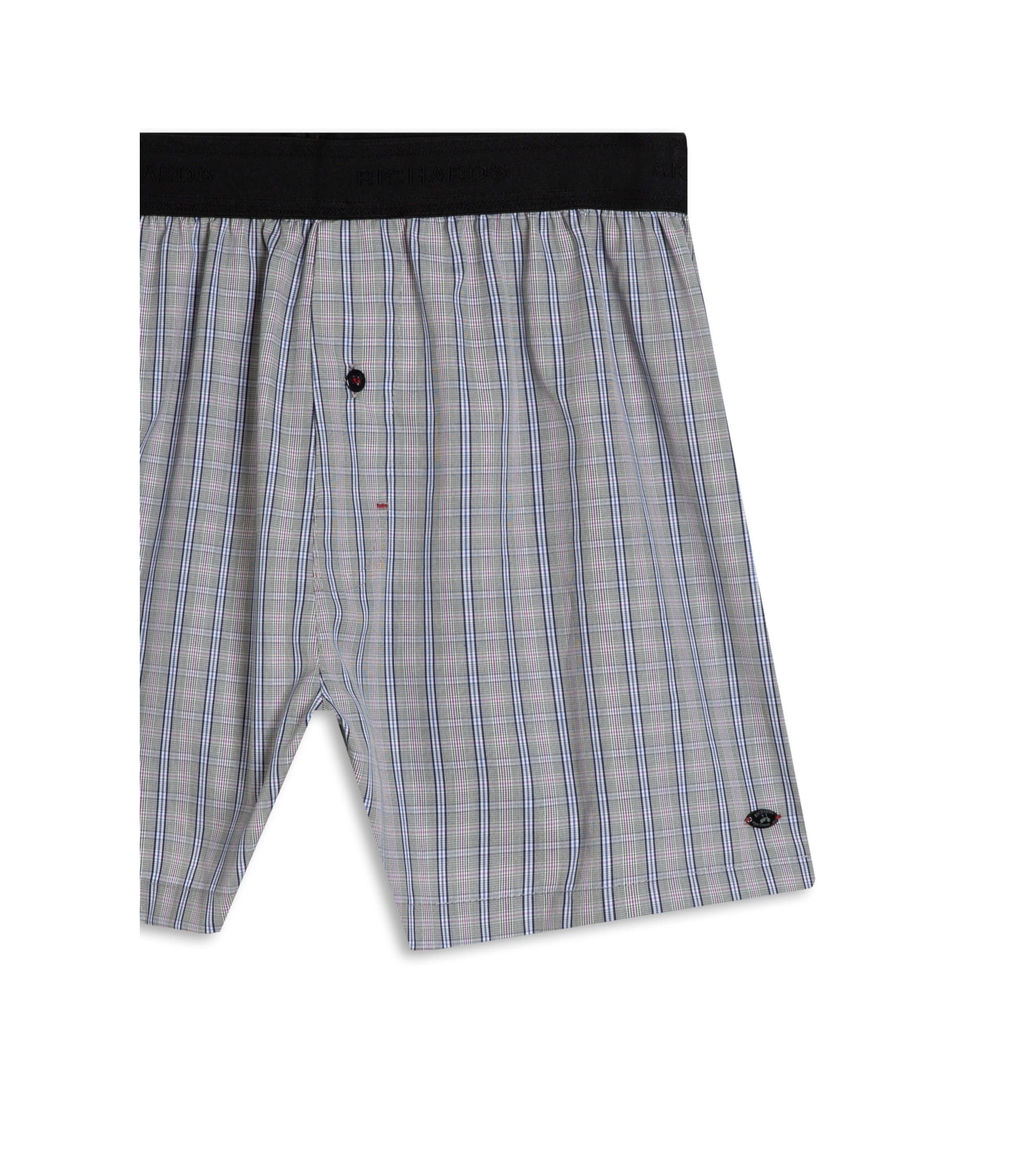 Boxer Algodão Reticulated Verde Militar