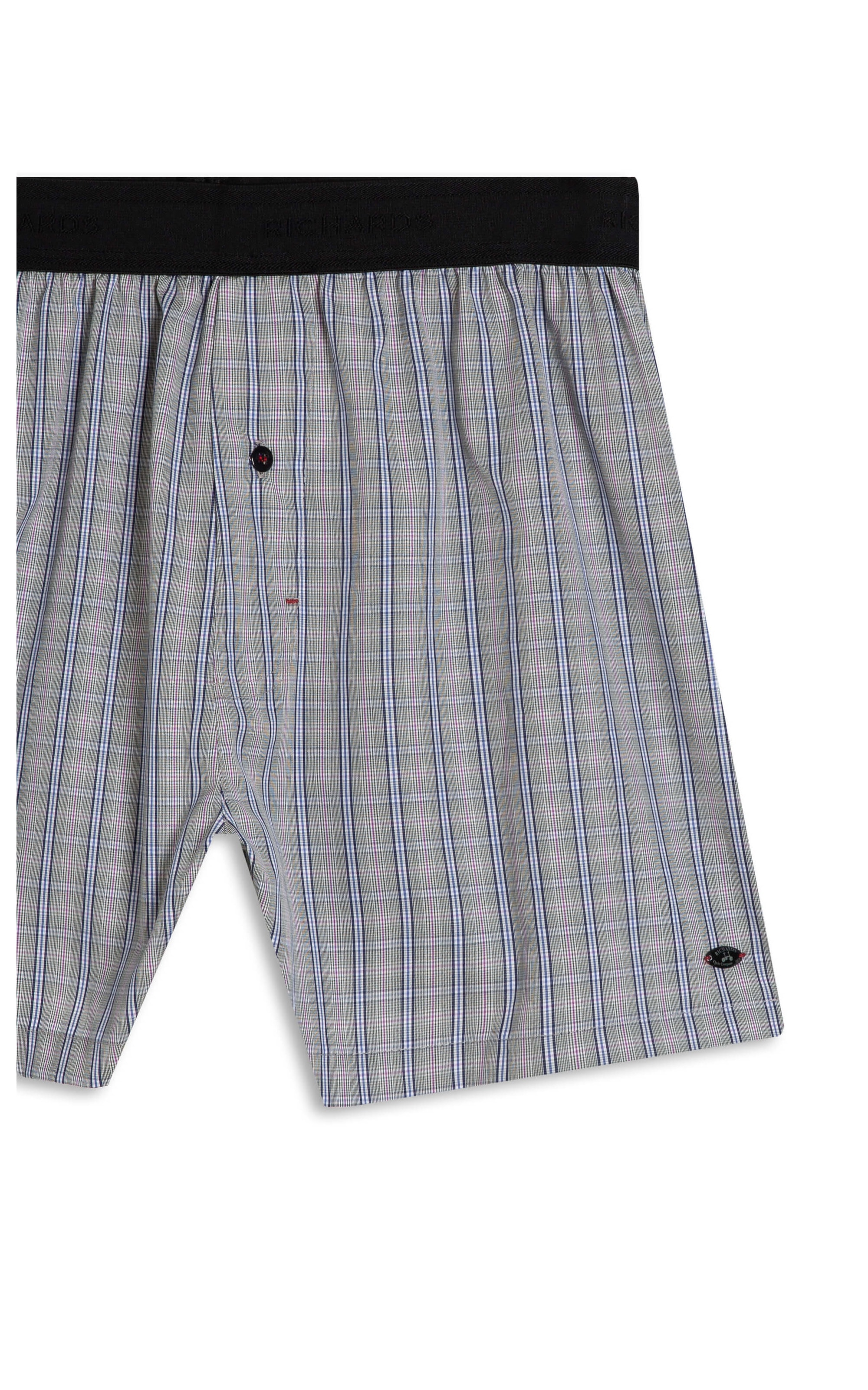 Boxer Algodão Reticulated Verde Militar